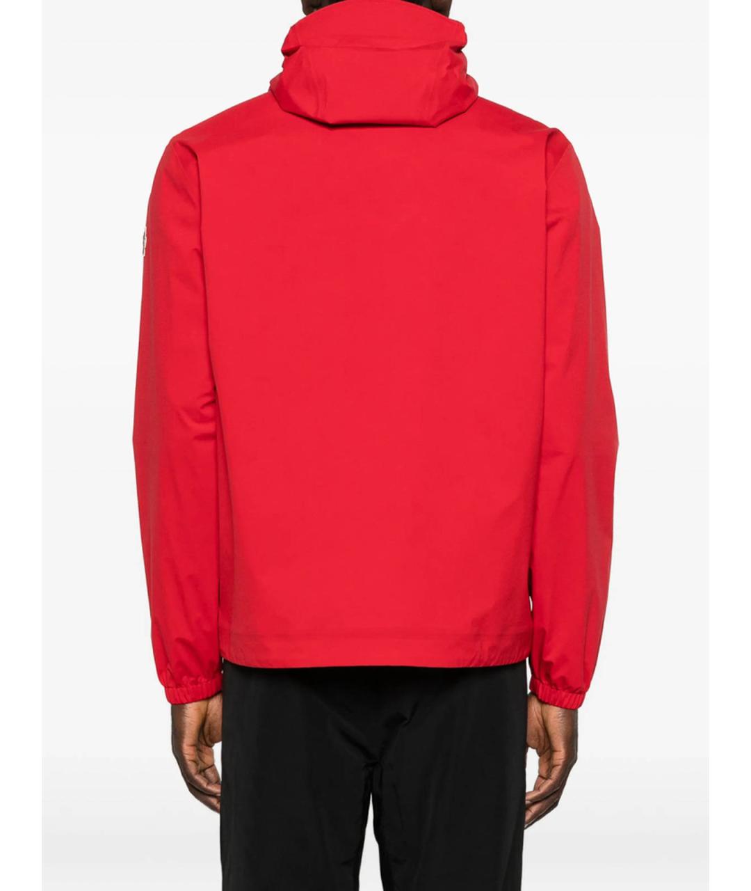 MONCLER Красная полиамидовая куртка, фото 2