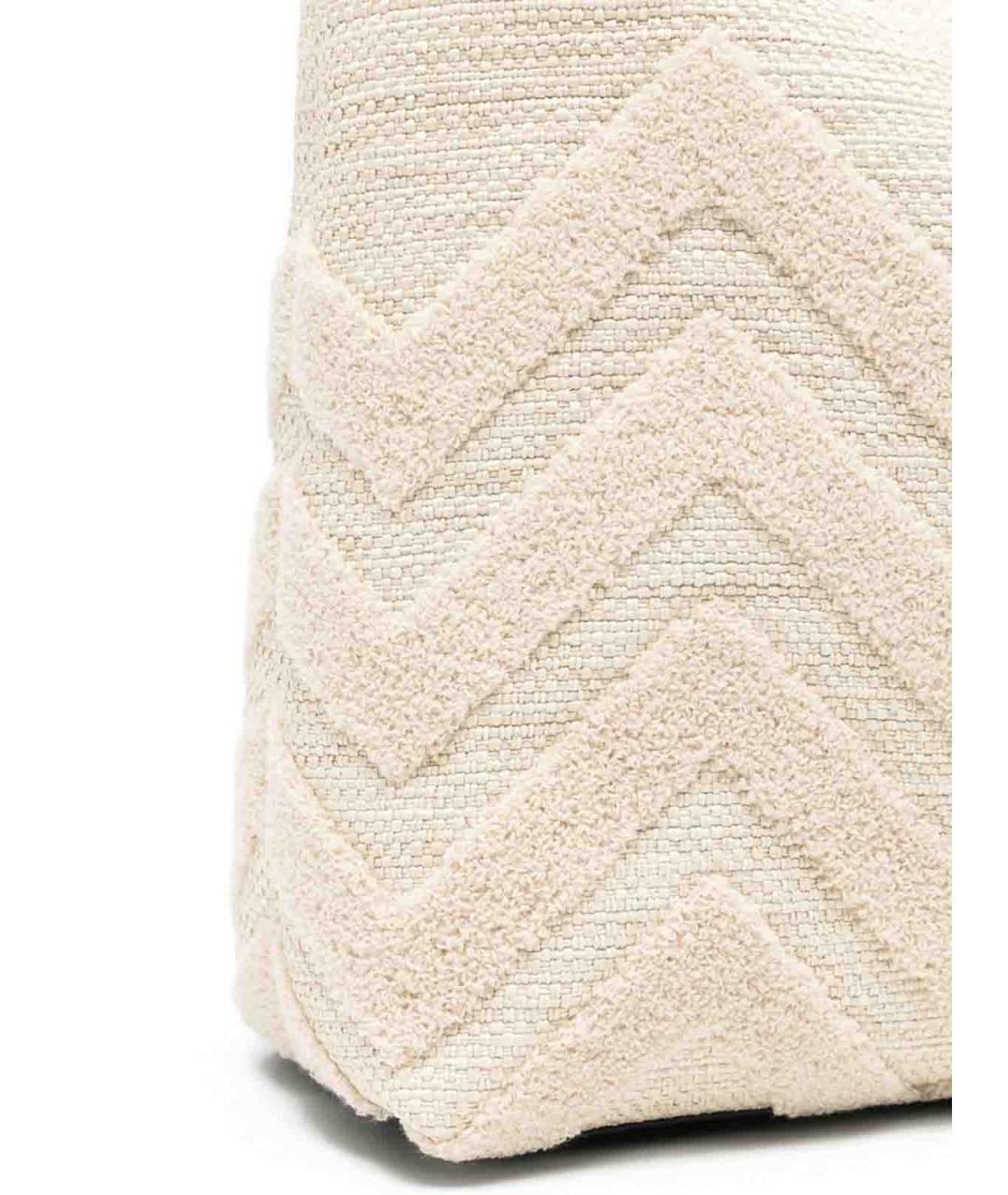 MISSONI Белая тканевая сумка тоут, фото 5