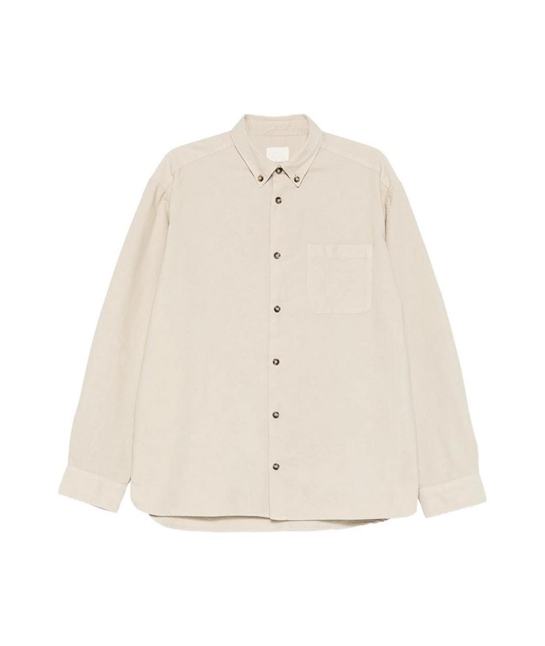 A.P.C. Бежевая хлопковая классическая рубашка, фото 1