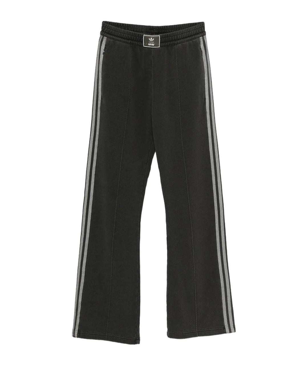 ADIDAS Серые хлопковые брюки широкие, фото 1