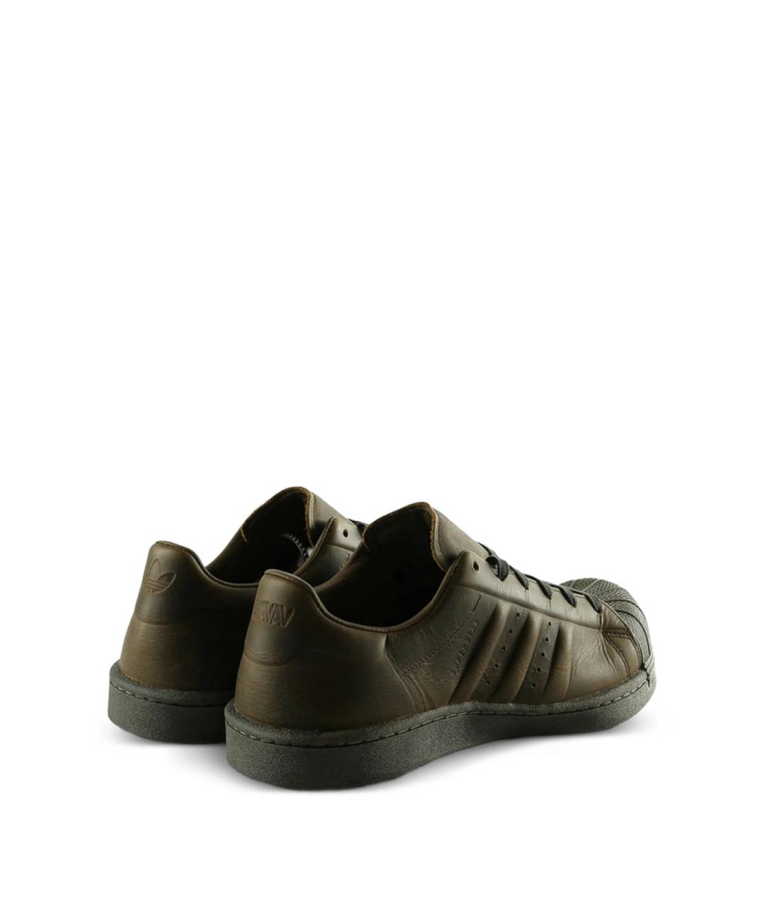 ADIDAS Коричневые кожаные кроссовки, фото 3