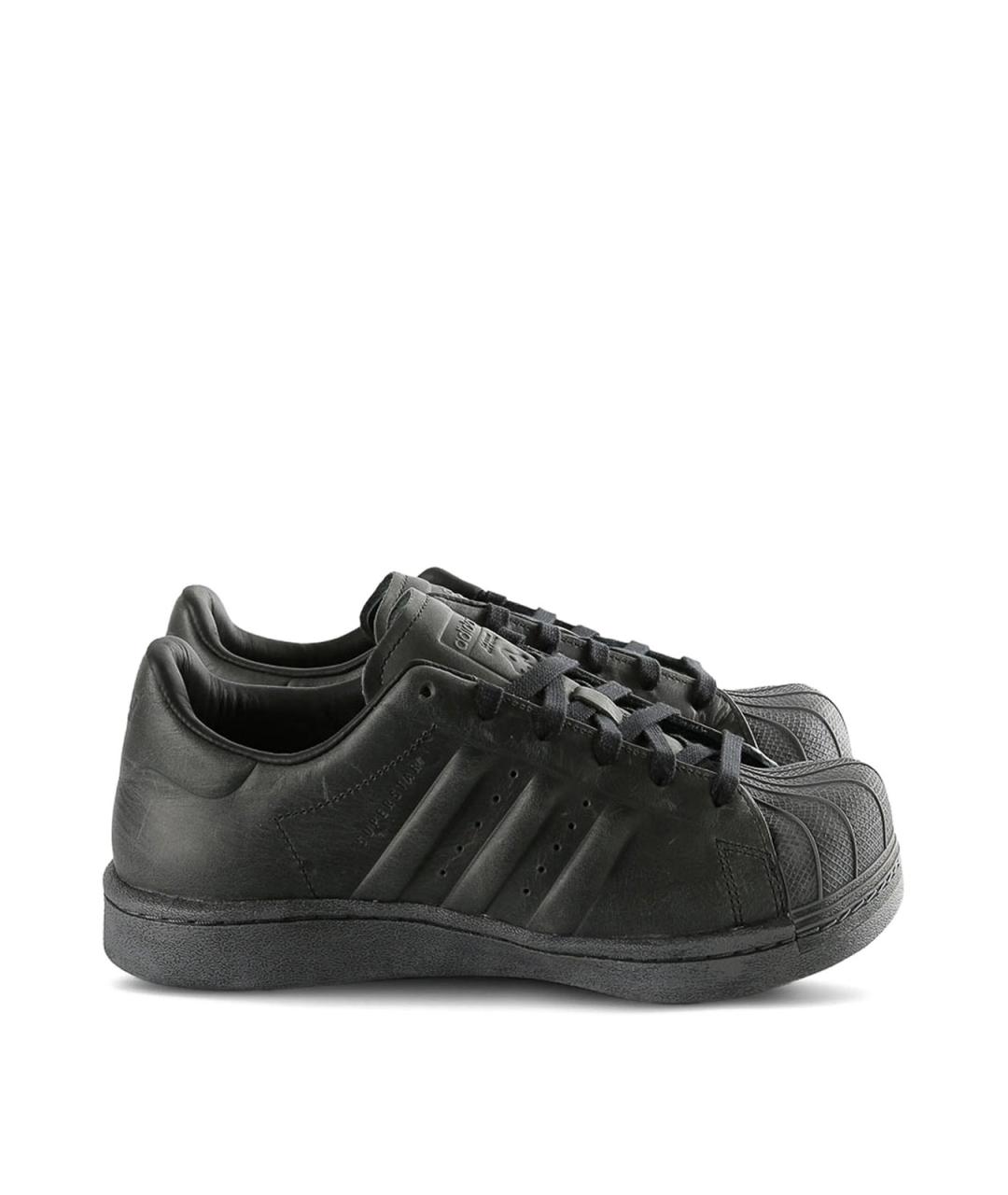 ADIDAS Серые кожаные кроссовки, фото 1