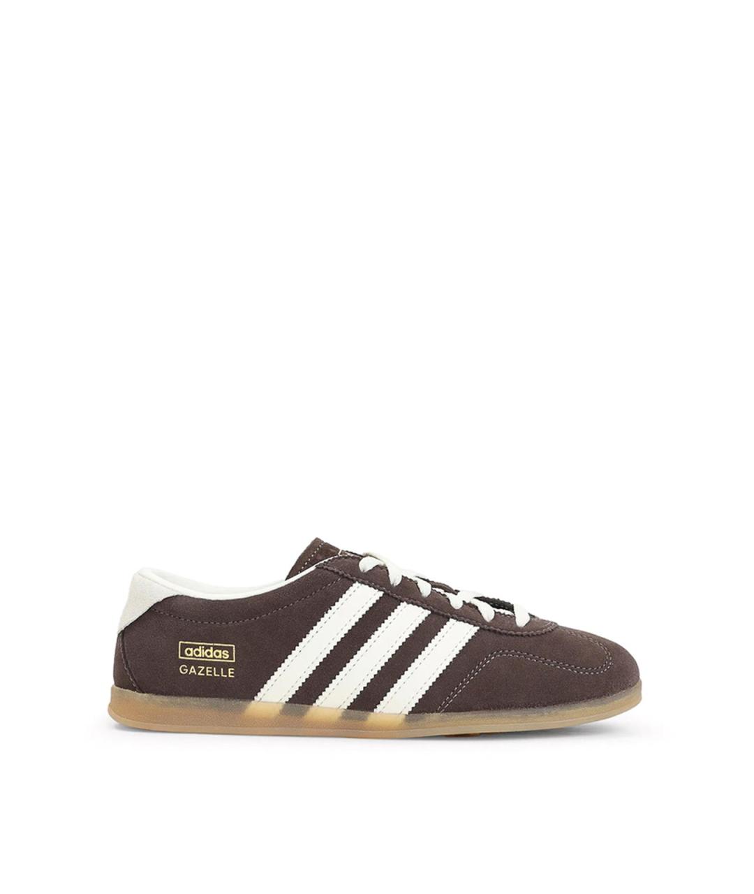 ADIDAS Коричневые замшевые кроссовки, фото 1