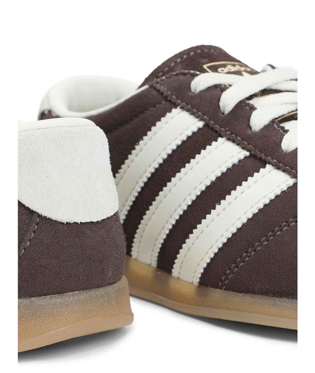 ADIDAS Коричневые замшевые кроссовки, фото 4