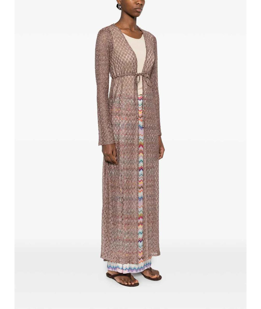 MISSONI Коричневый вискозный кардиган, фото 4