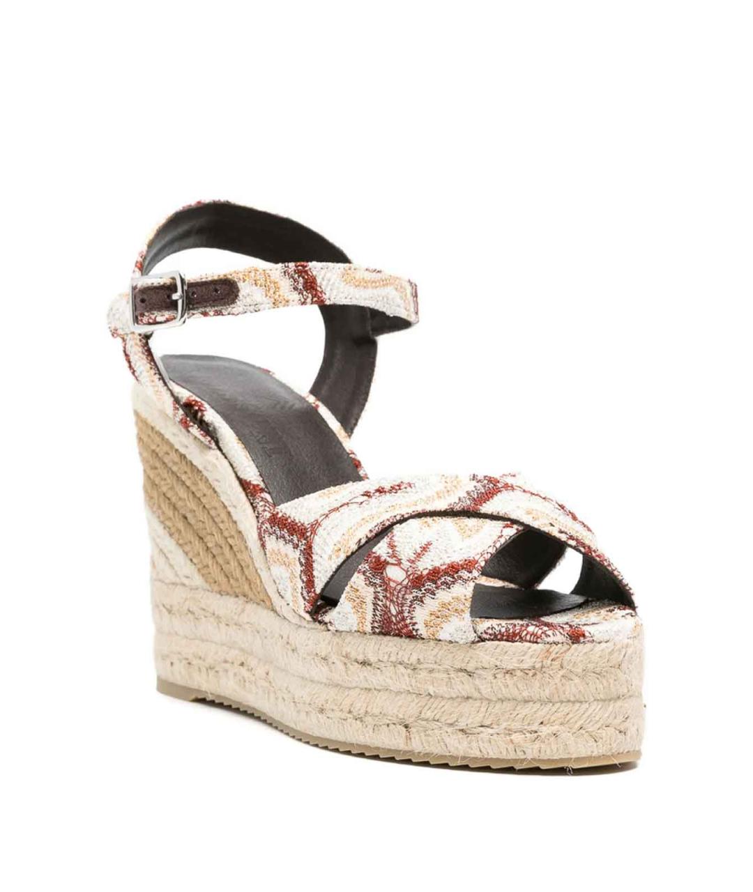MISSONI Мульти кожаные босоножки, фото 4