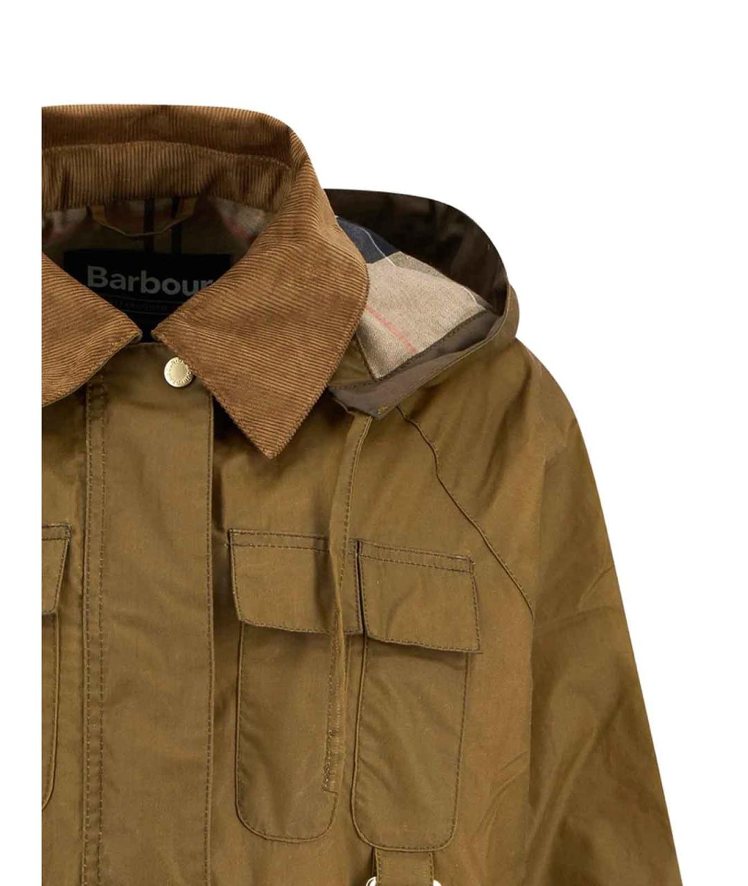 BARBOUR Коричневая хлопковая куртка, фото 2