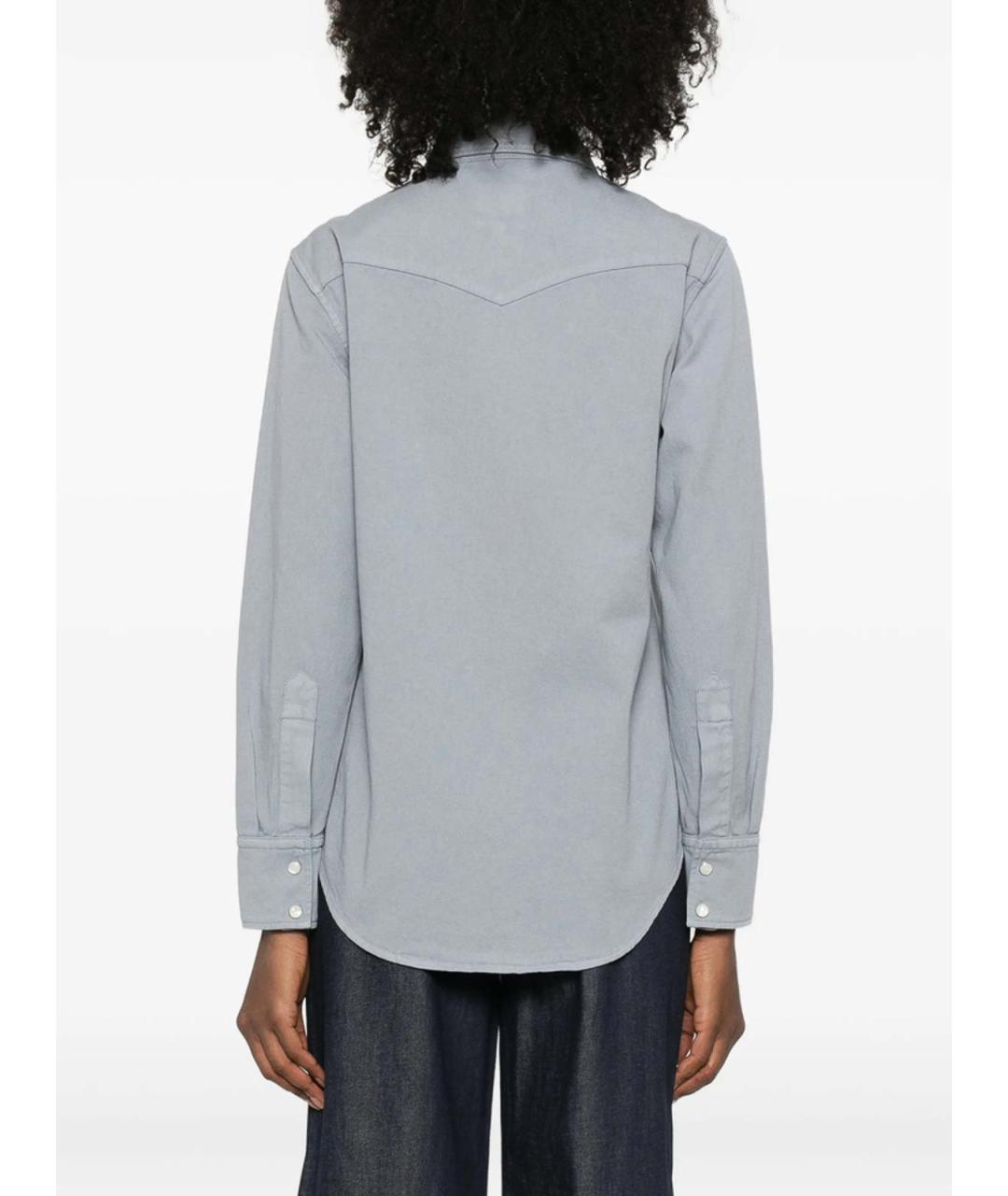 A.P.C. Серая хлопковая рубашка, фото 5