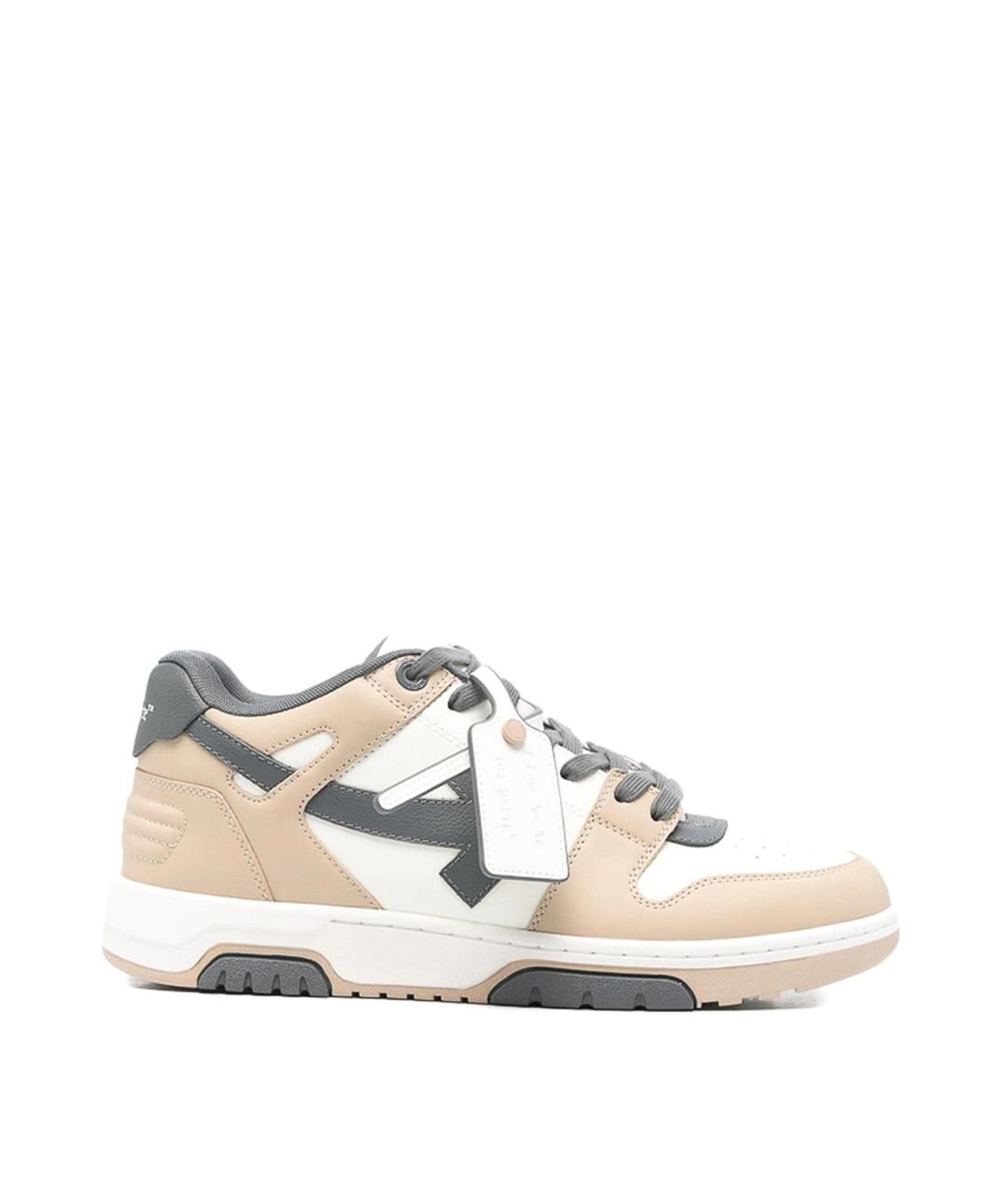 OFF-WHITE Мульти кожаные низкие кроссовки / кеды, фото 1