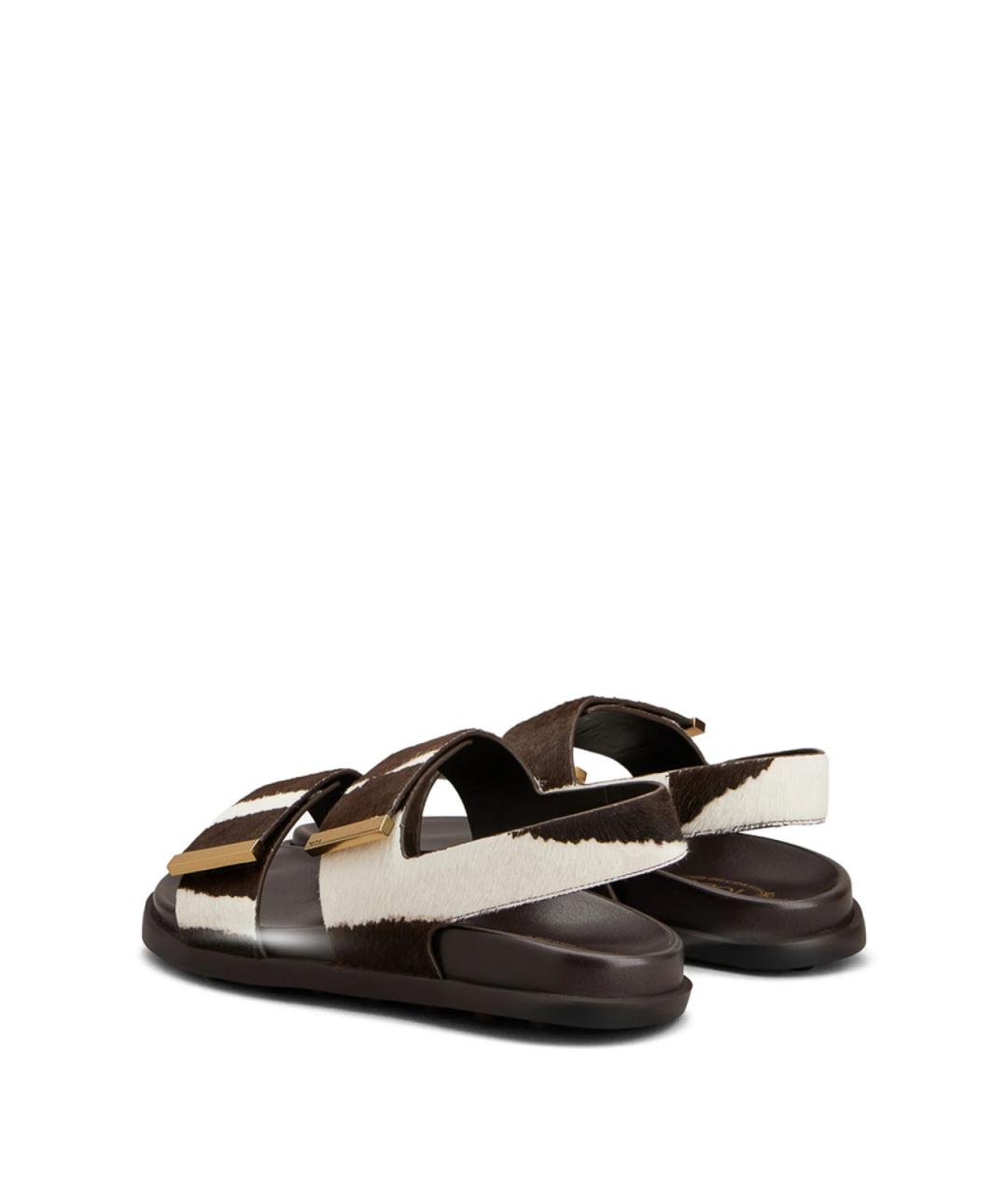 TOD'S Коричневые сандалии, фото 2