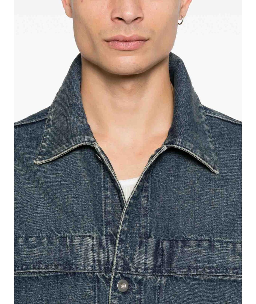 JIL SANDER Синяя хлопковая куртка, фото 2