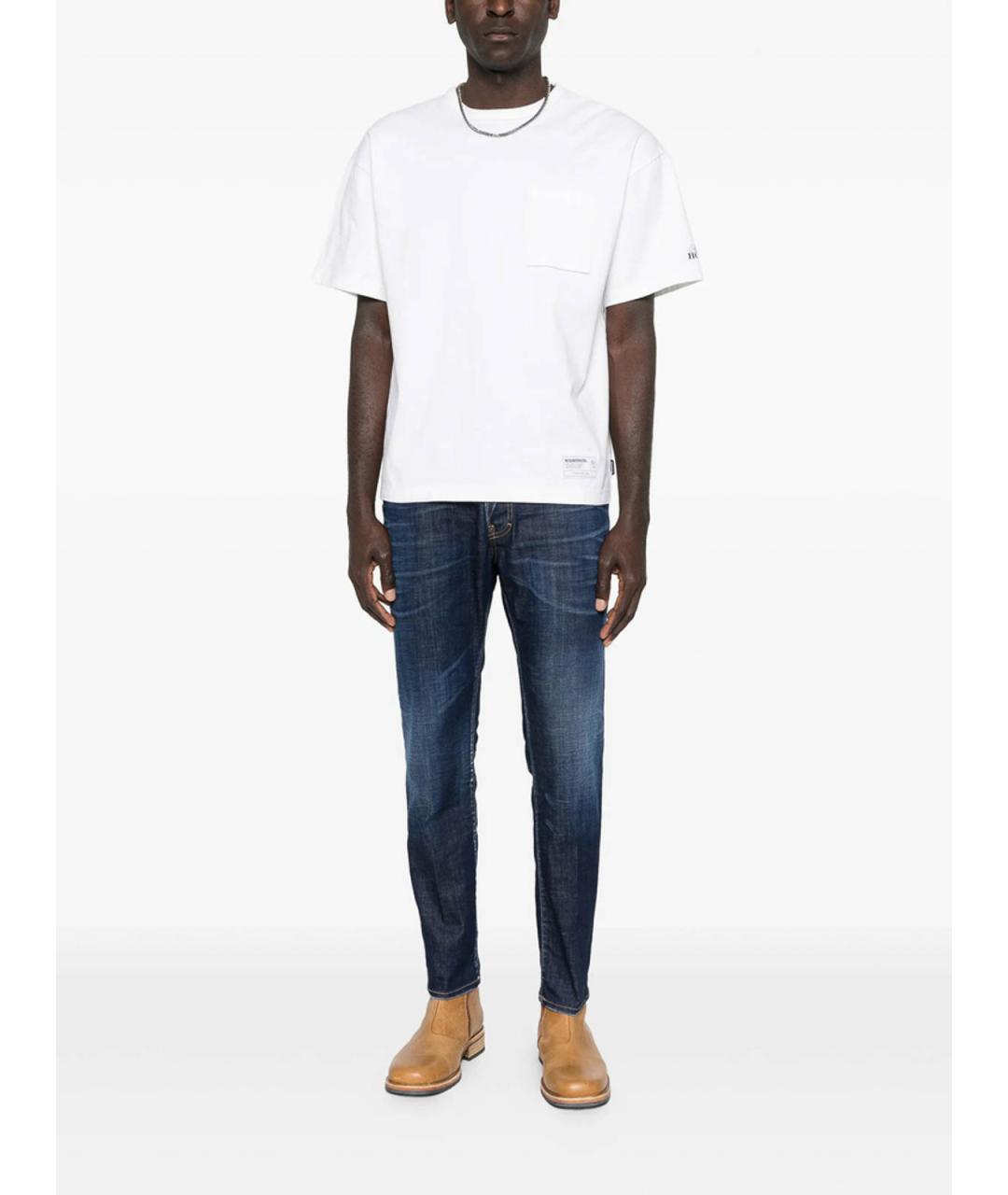 DSQUARED2 Синие хлопковые джинсы скинни, фото 4