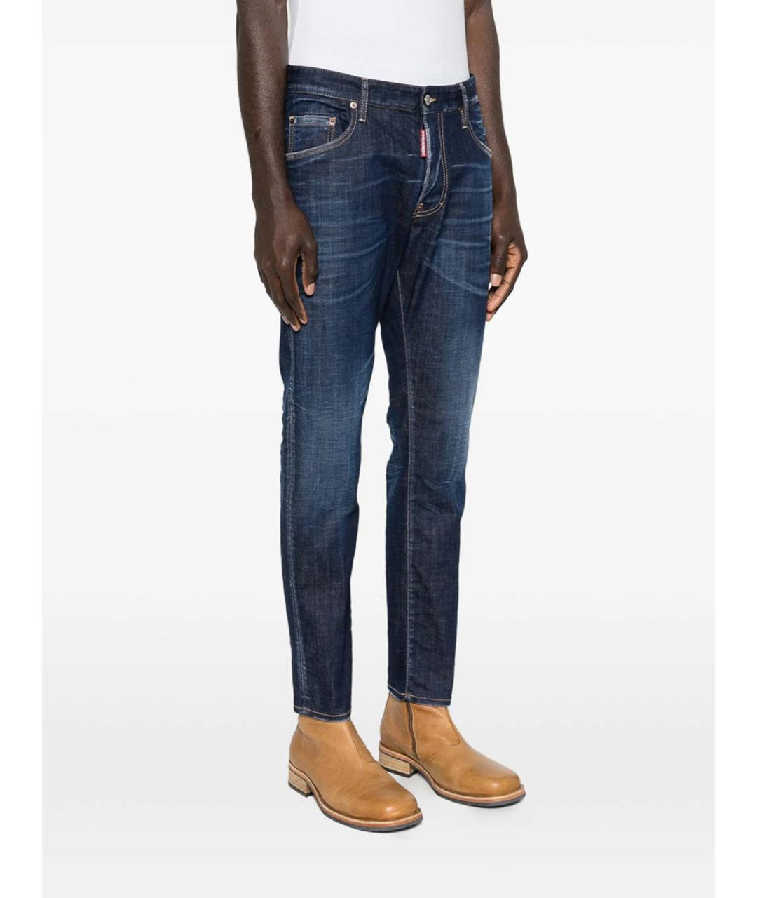 DSQUARED2 Синие хлопковые джинсы скинни, фото 5