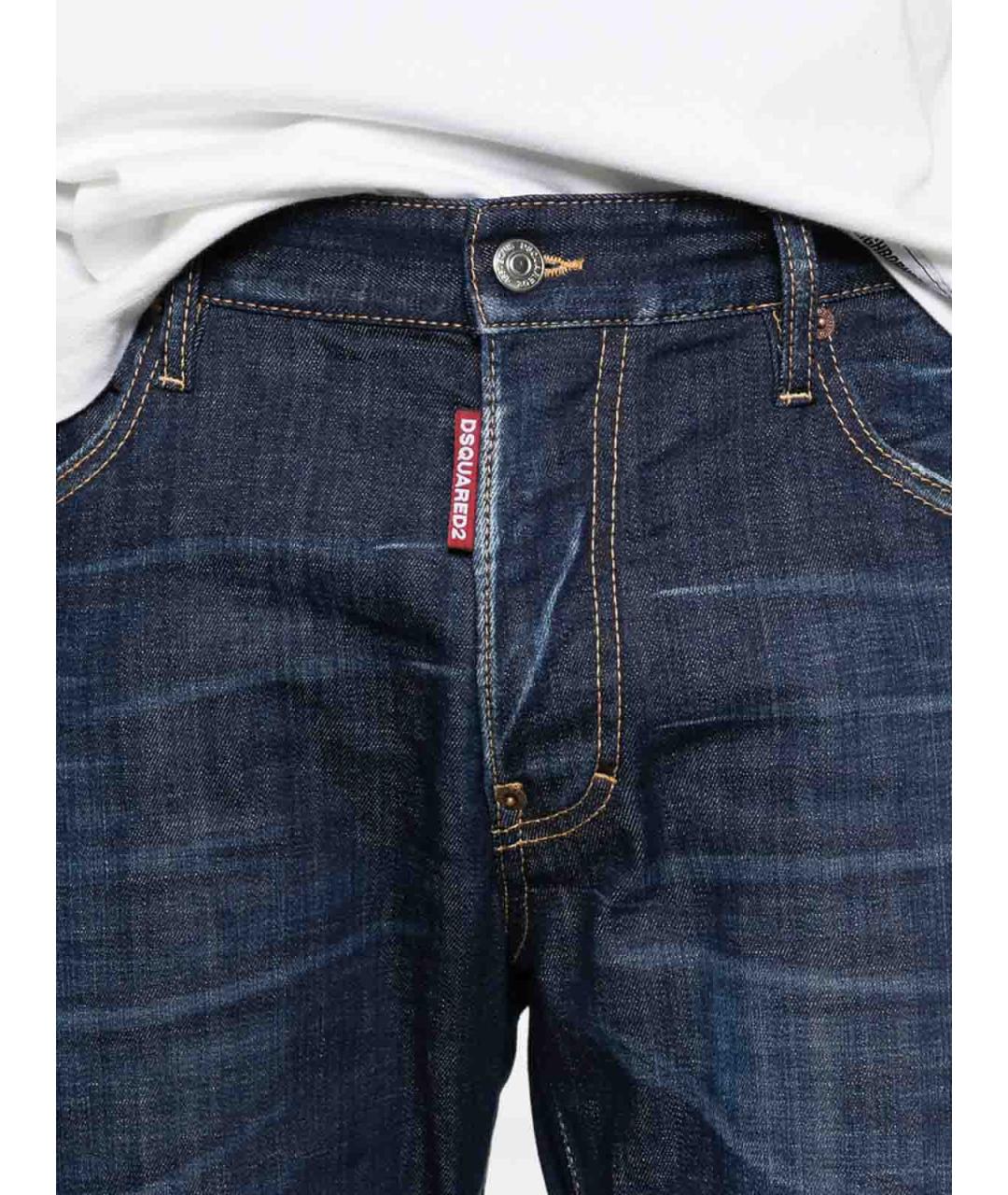DSQUARED2 Синие хлопковые джинсы скинни, фото 2