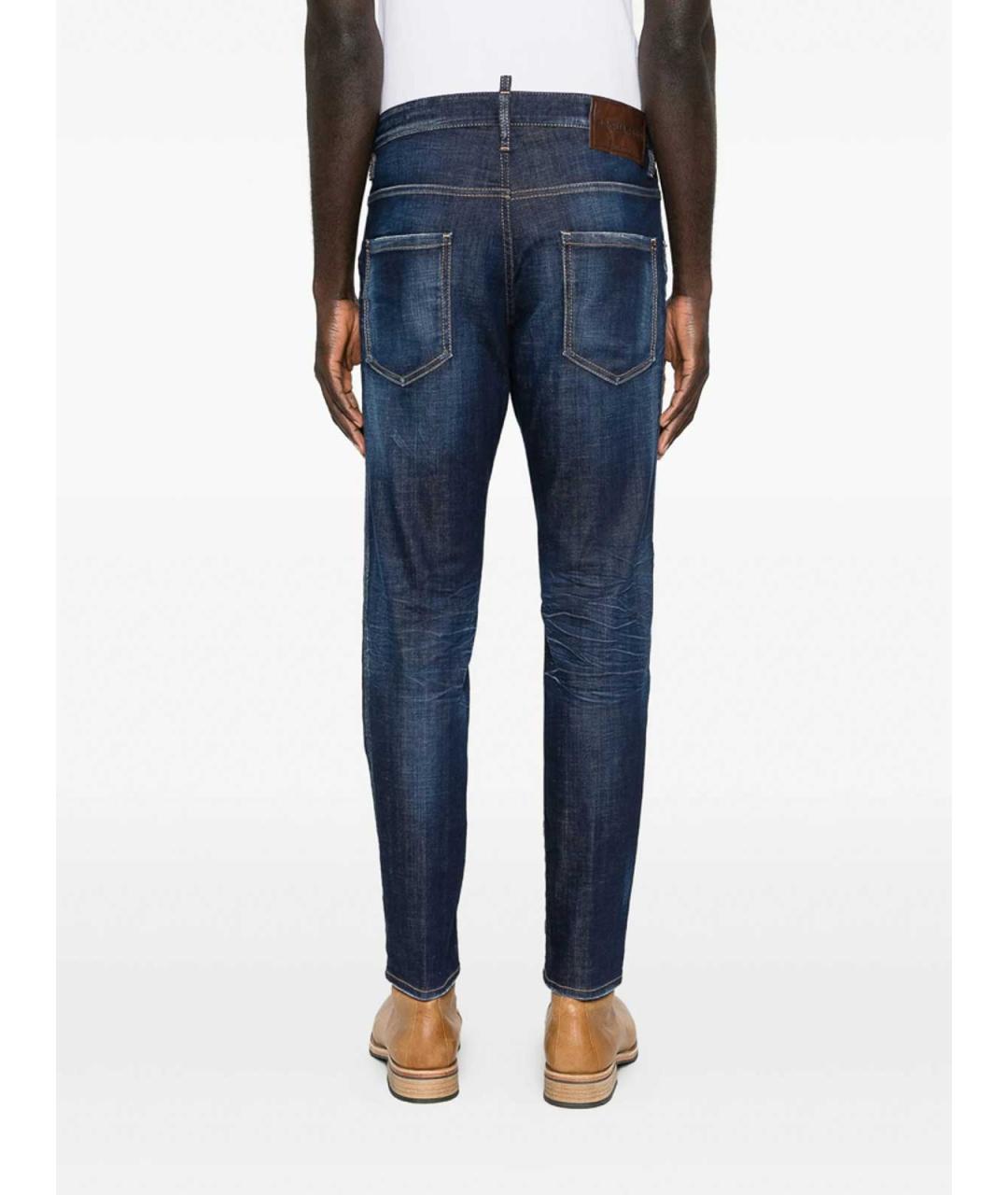 DSQUARED2 Синие хлопковые джинсы скинни, фото 3