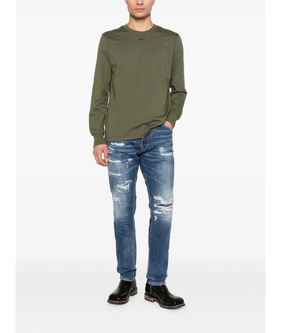 DSQUARED2 Синие хлопковые джинсы скинни, фото 2