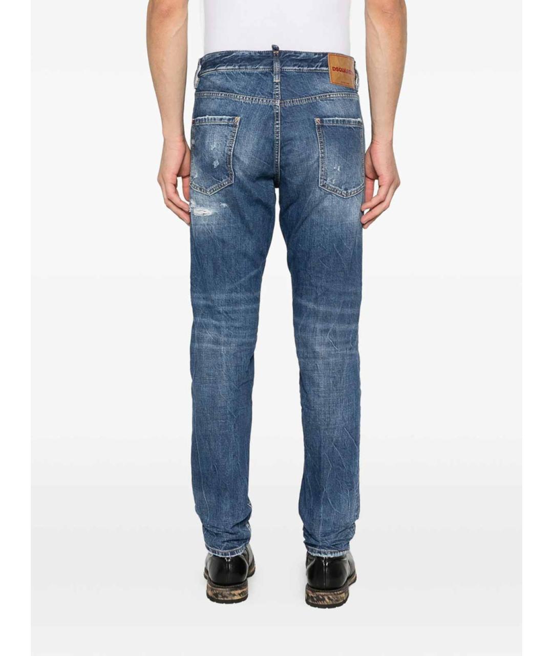 DSQUARED2 Синие хлопковые джинсы скинни, фото 3