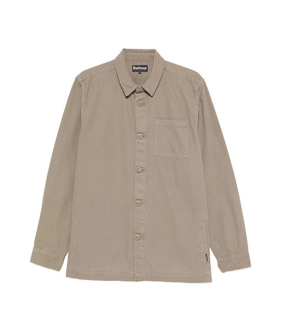 BARBOUR Зеленая хлопковая классическая рубашка, фото 1