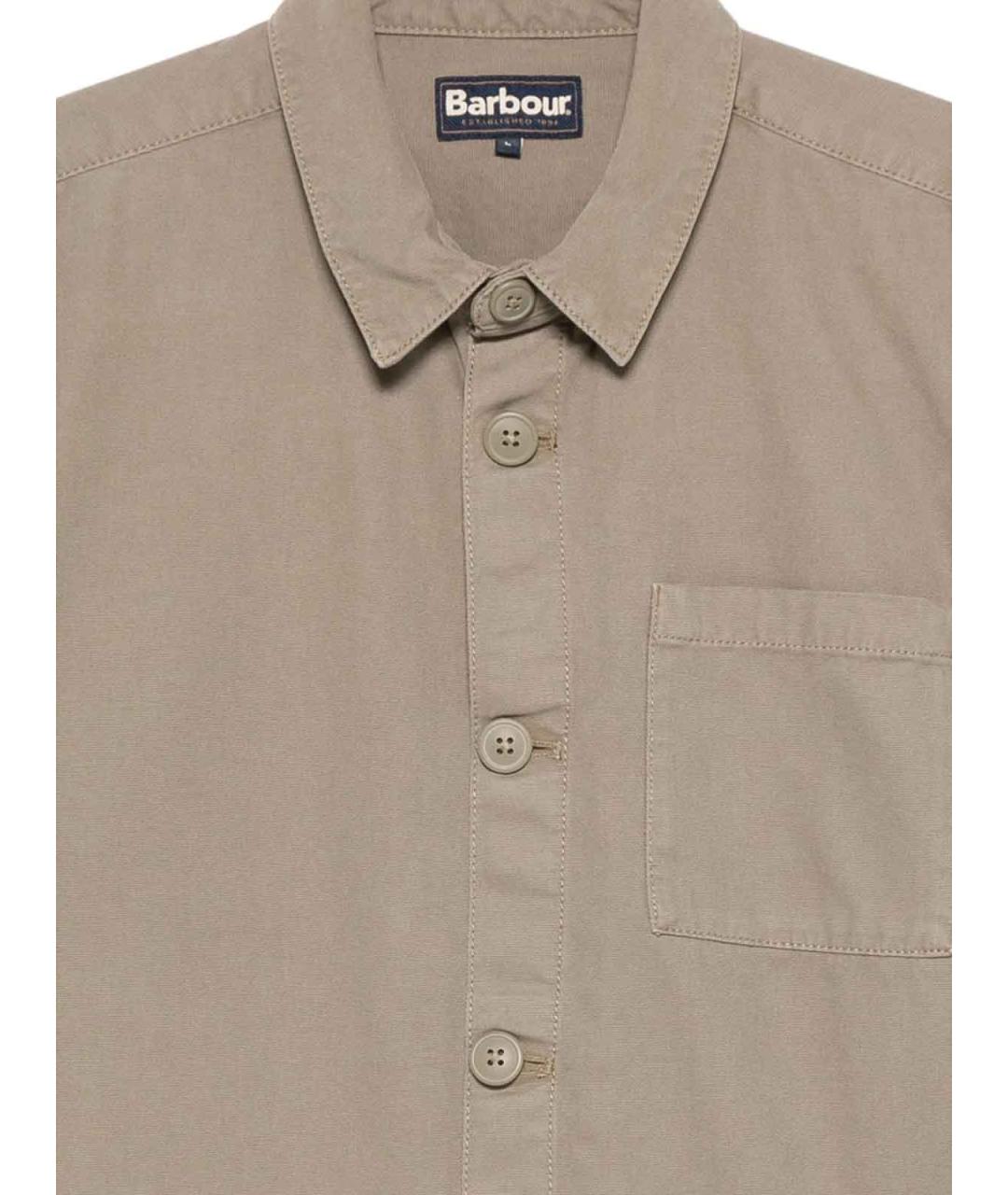 BARBOUR Зеленая хлопковая классическая рубашка, фото 2