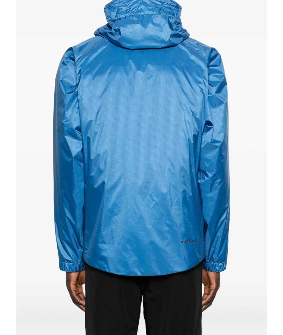 MONCLER Синий полиамидовый пуховик, фото 4