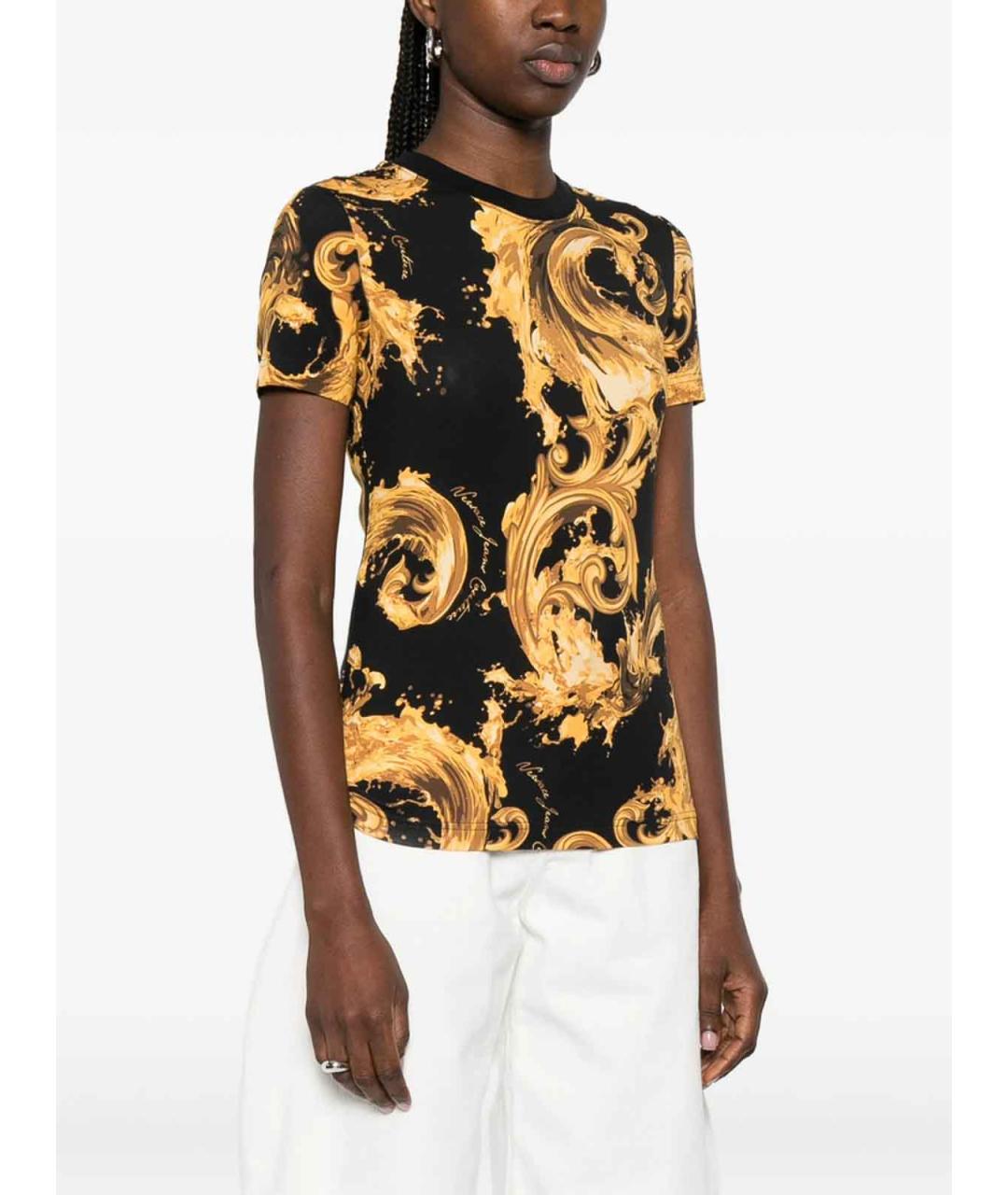 VERSACE JEANS COUTURE Мульти хлопковая футболка, фото 4