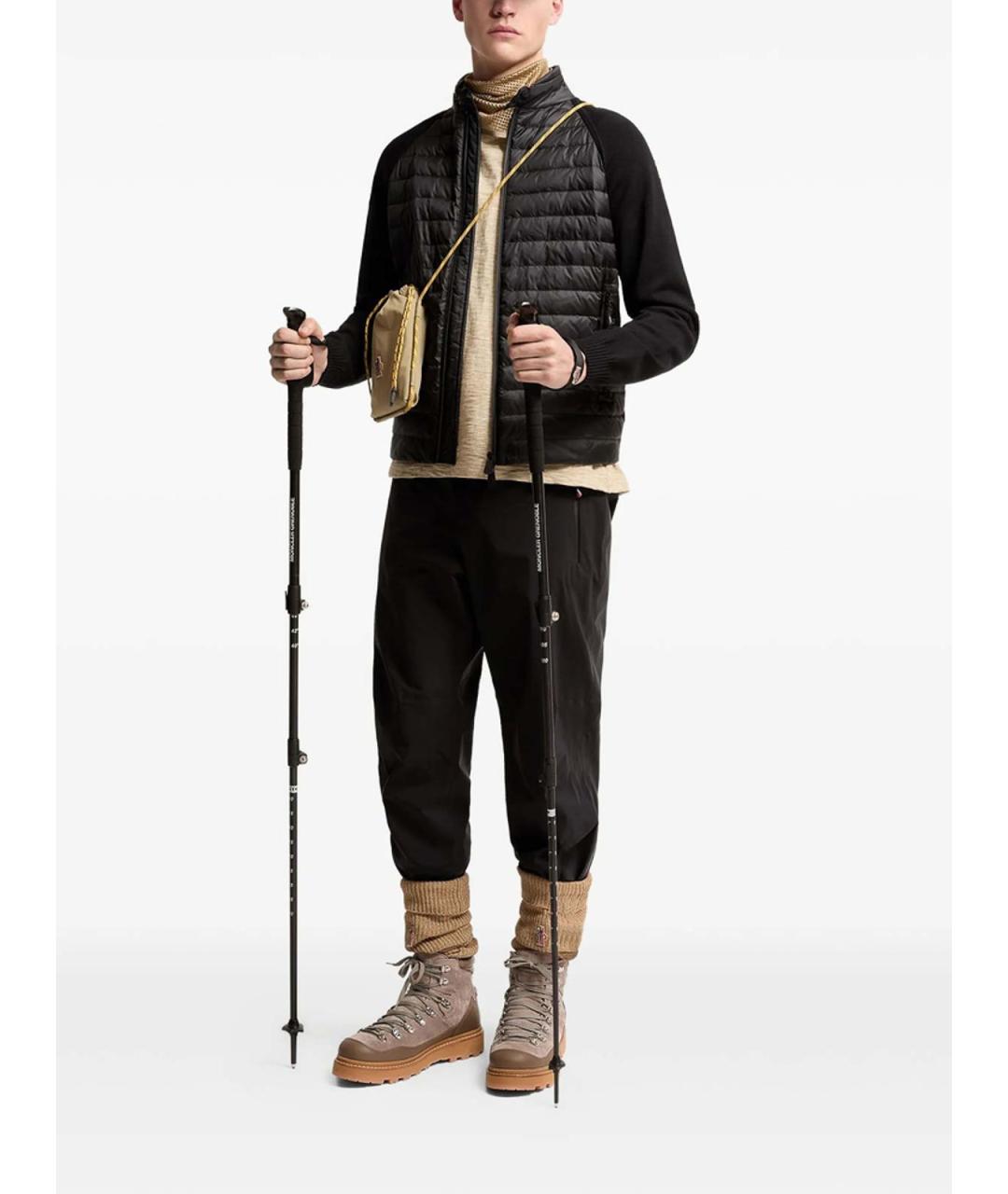 MONCLER Черная полиамидовая куртка, фото 2
