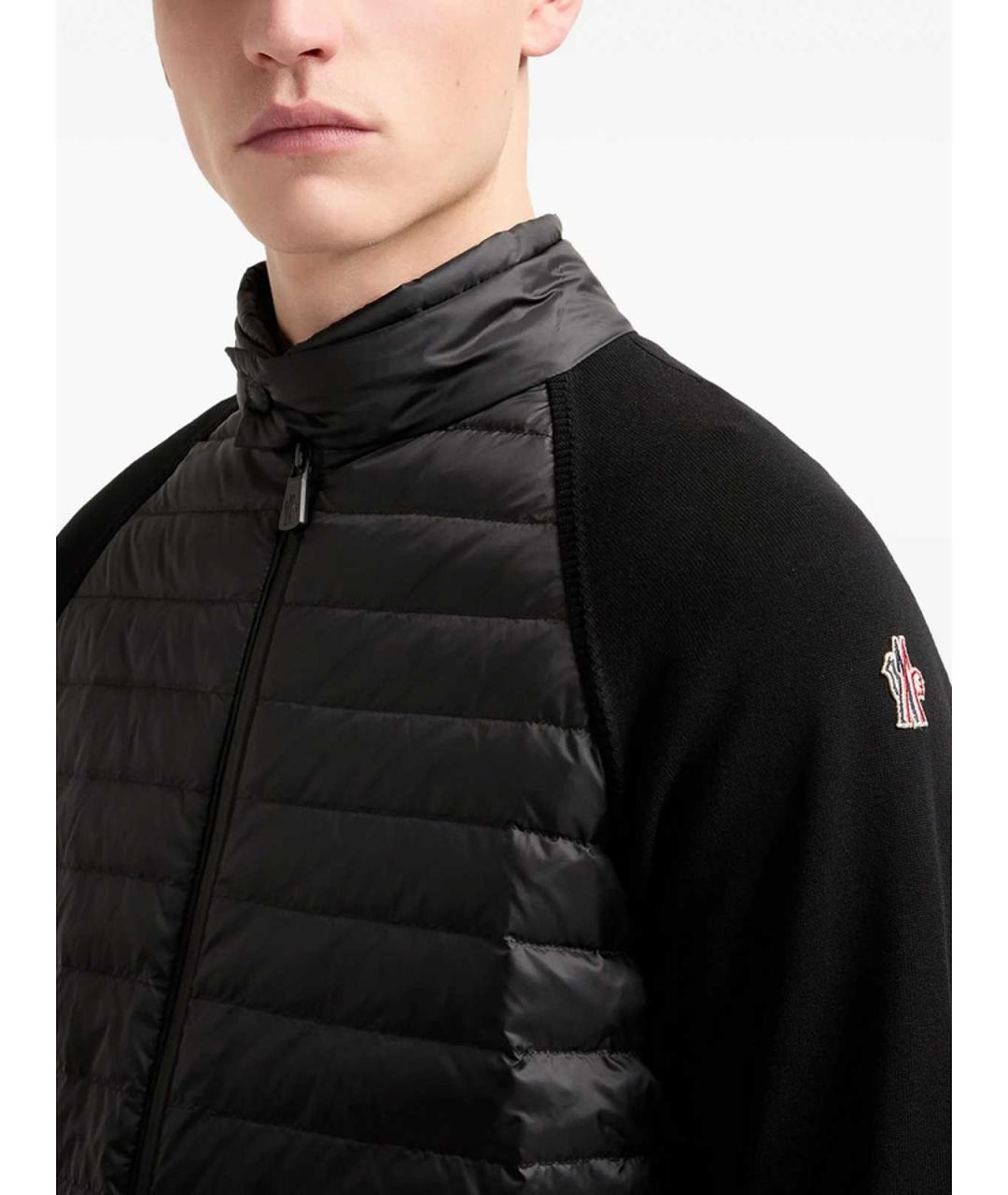 MONCLER Черная полиамидовая куртка, фото 6