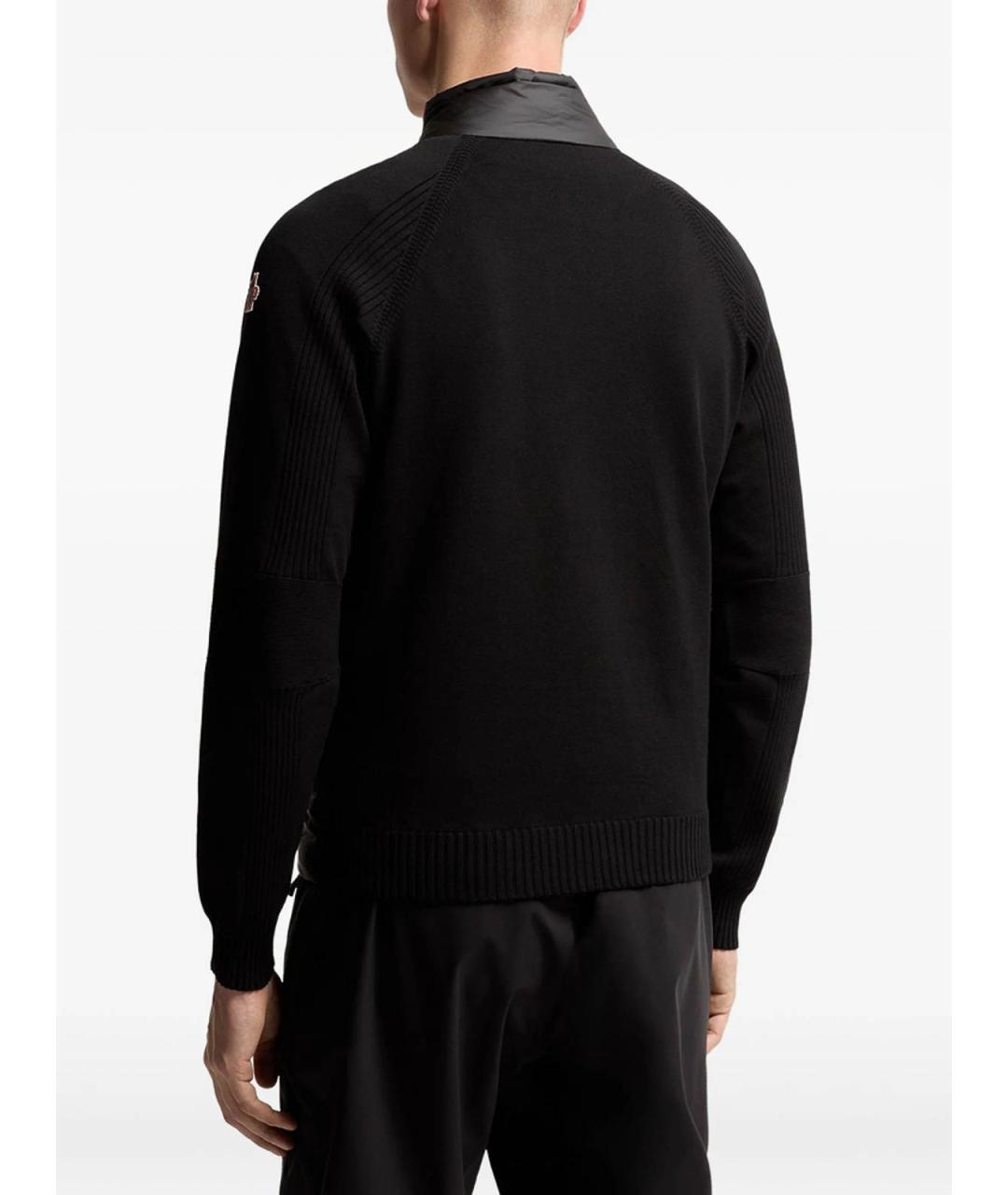 MONCLER Черная полиамидовая куртка, фото 3