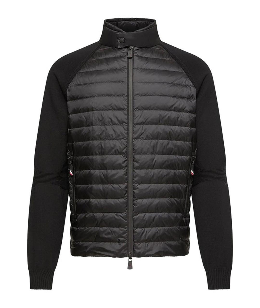 MONCLER Черная полиамидовая куртка, фото 1
