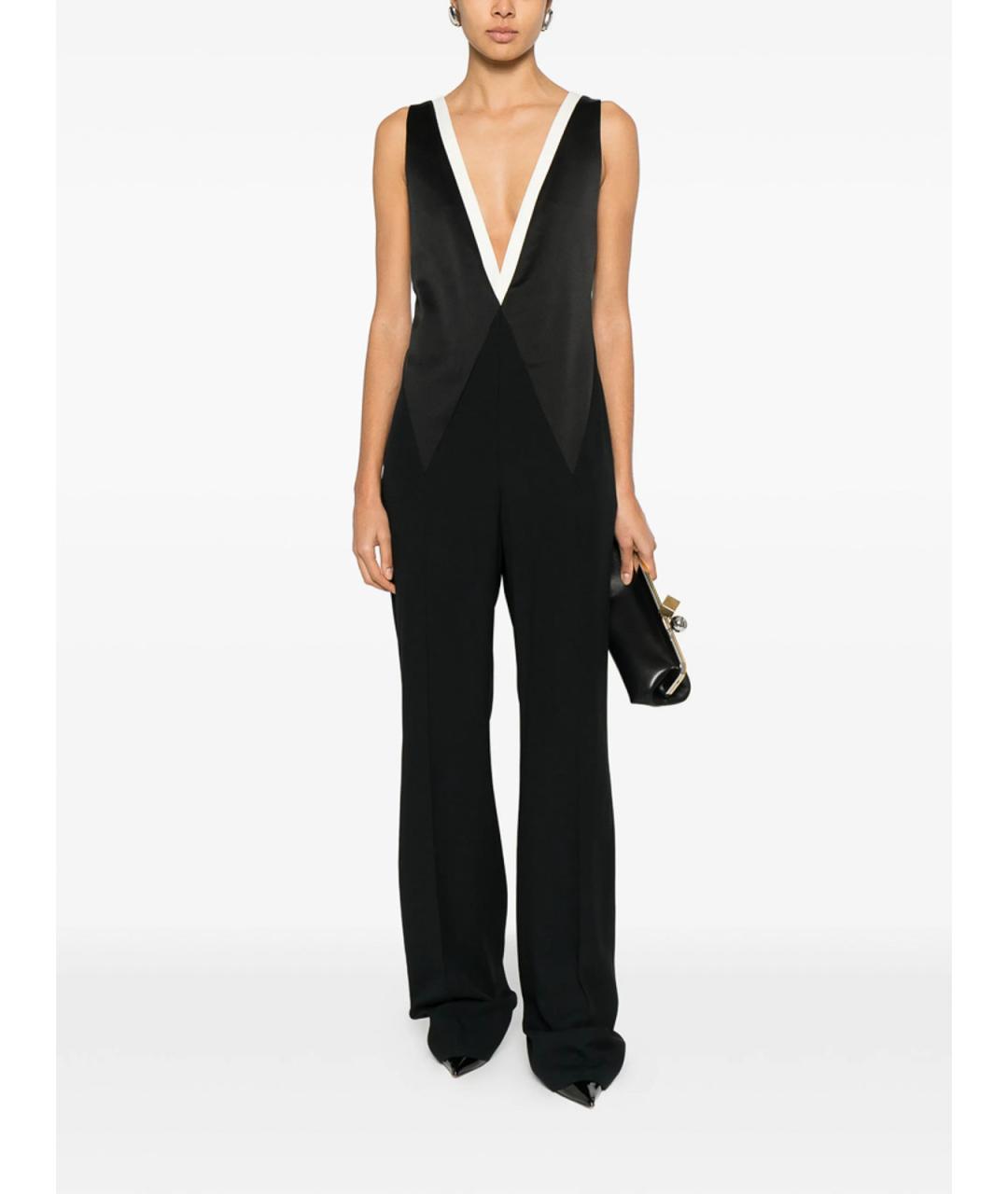 TOM FORD Черный шелковый комбинезон, фото 4