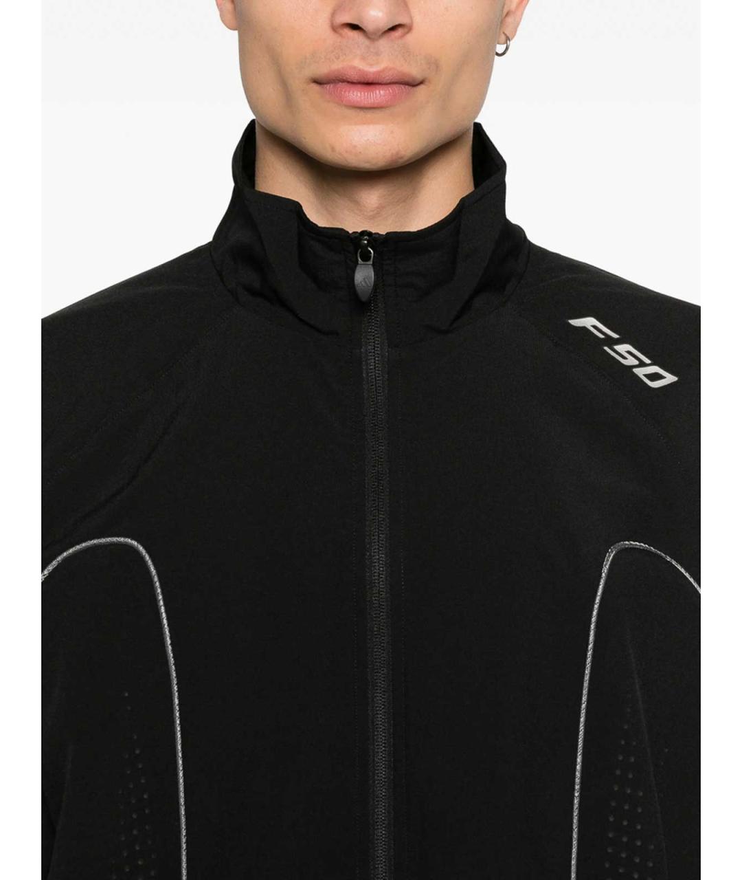 ADIDAS Черная полиэстеровая куртка, фото 2