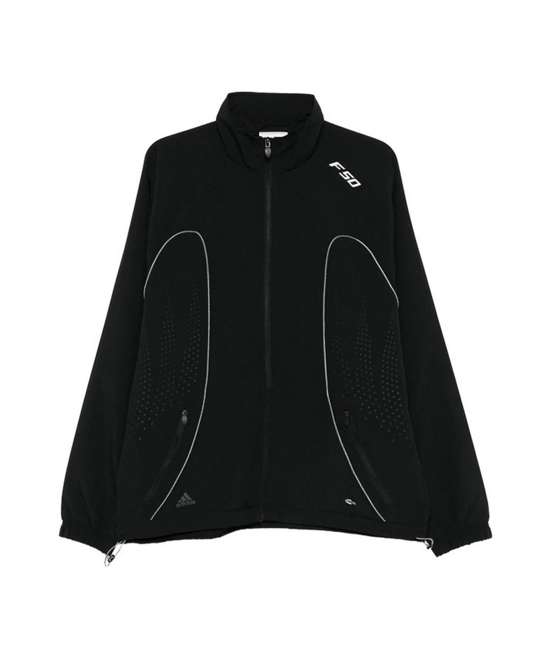 ADIDAS Черная полиэстеровая куртка, фото 1