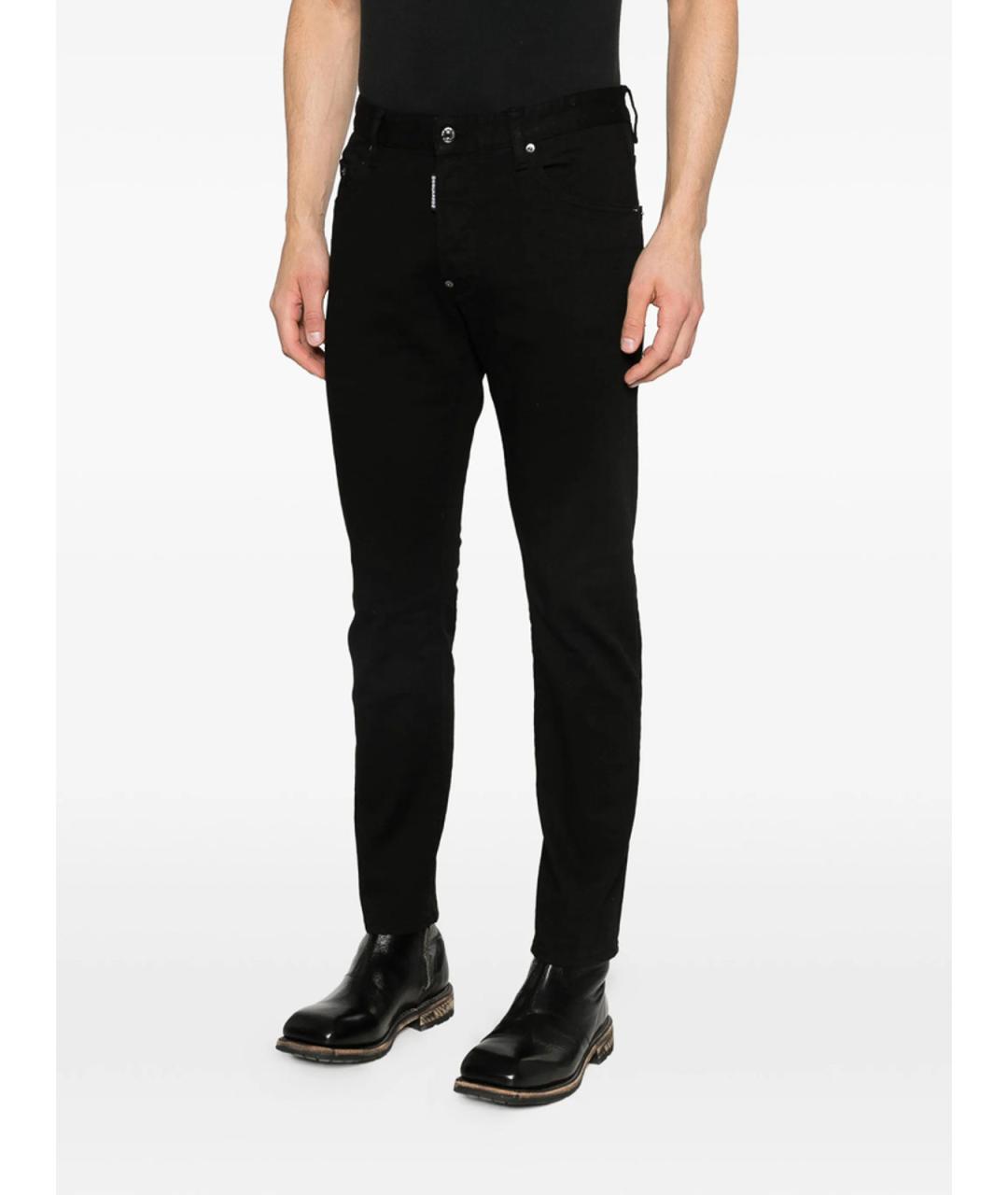 DSQUARED2 Черные хлопковые джинсы скинни, фото 2