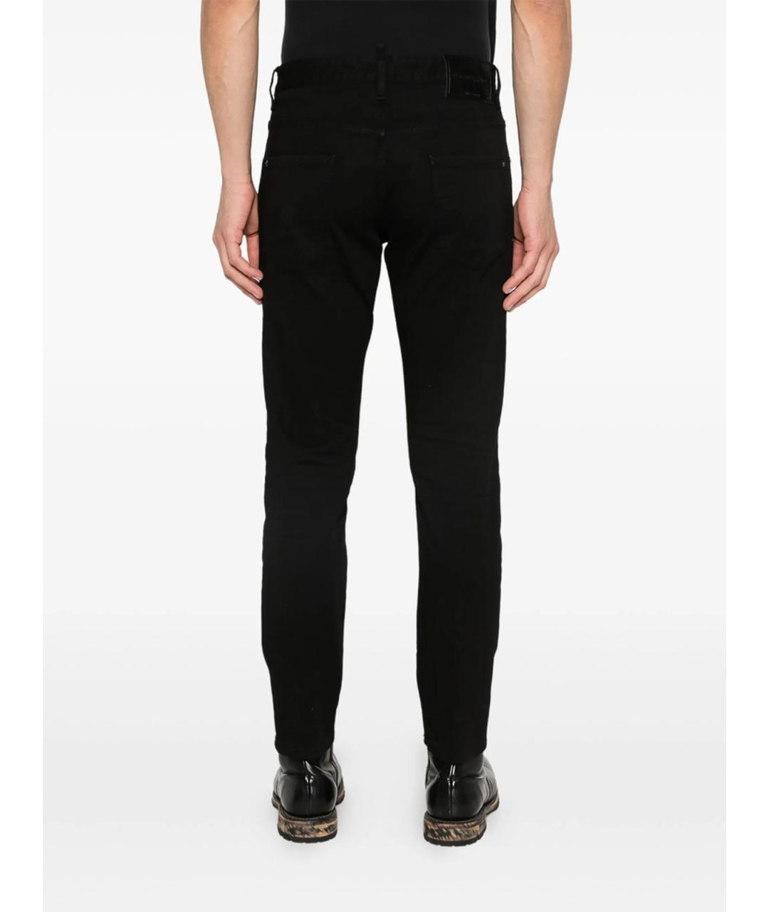 DSQUARED2 Черные хлопковые джинсы скинни, фото 5