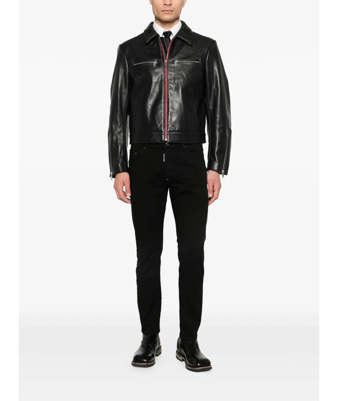 DSQUARED2 Черные хлопковые джинсы скинни, фото 3