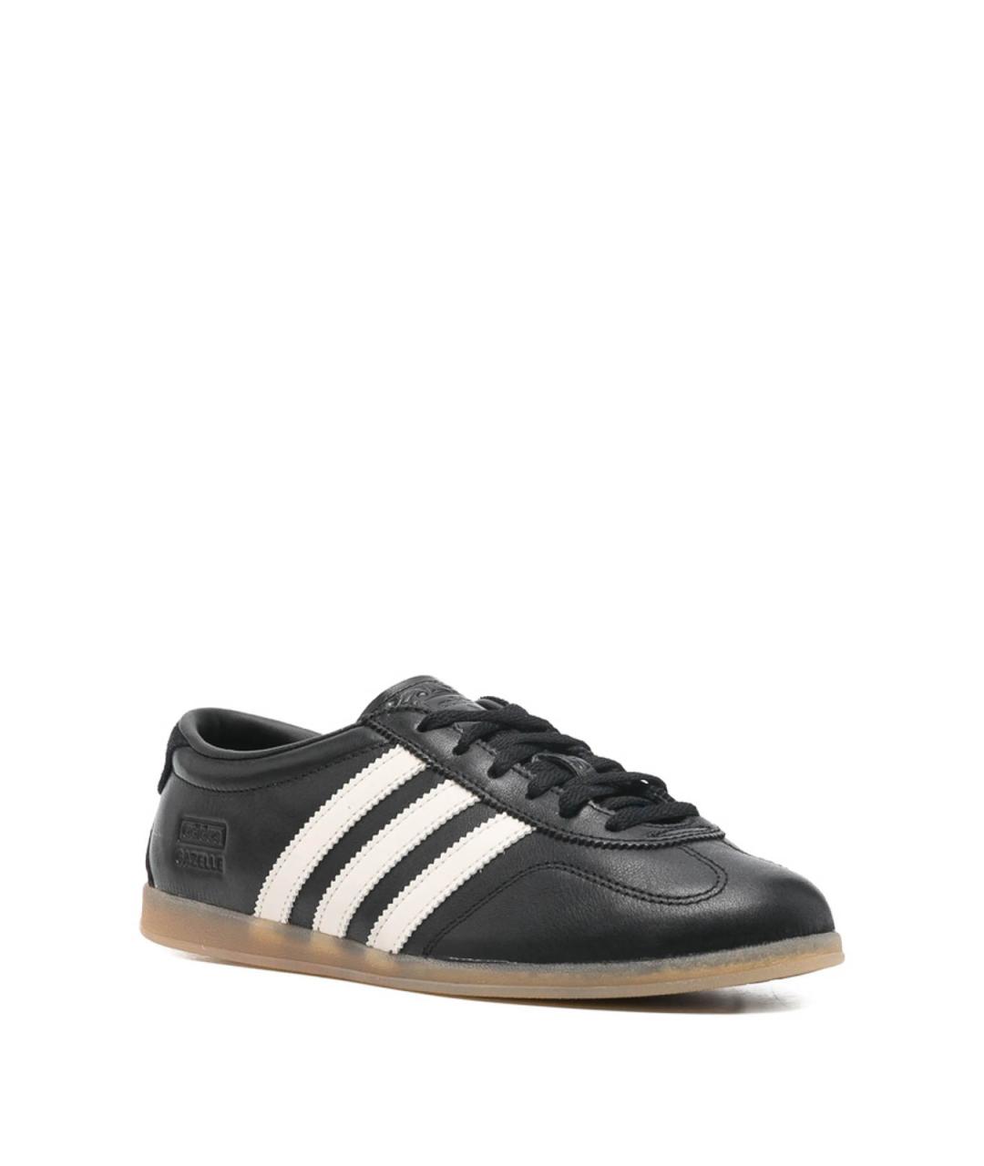 ADIDAS Черные кожаные кеды, фото 4