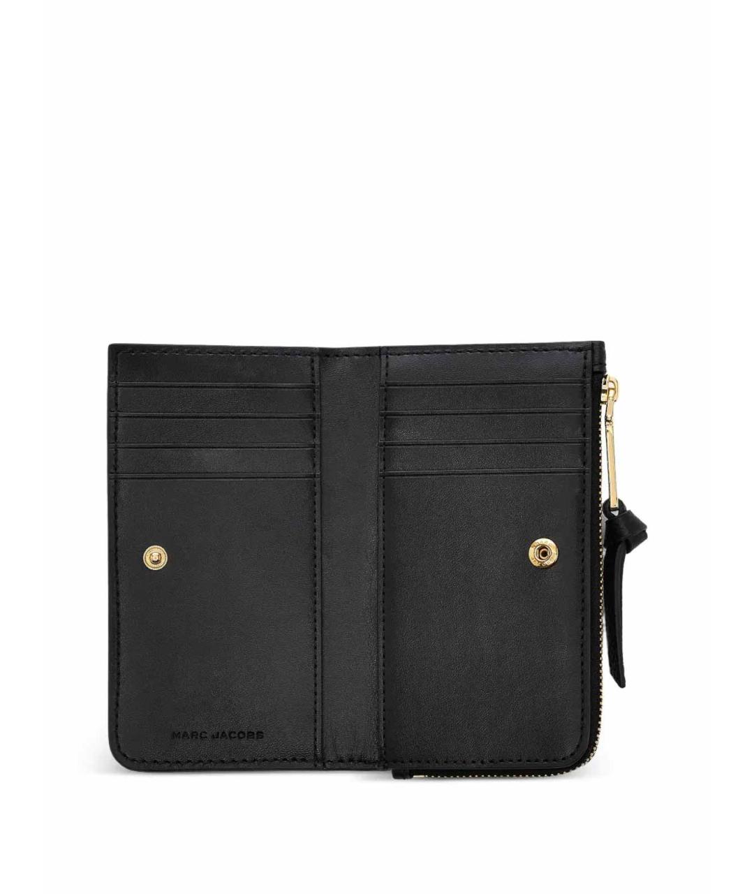 MARC JACOBS Черный кожаный кошелек, фото 3