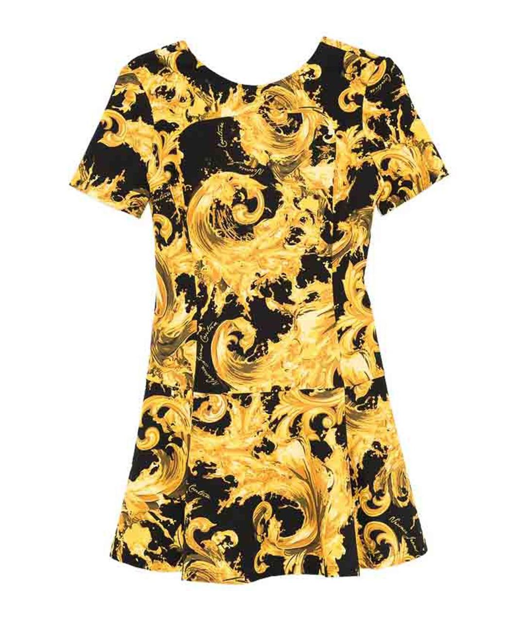 VERSACE JEANS COUTURE Мульти полиэстеровое повседневное платье, фото 1