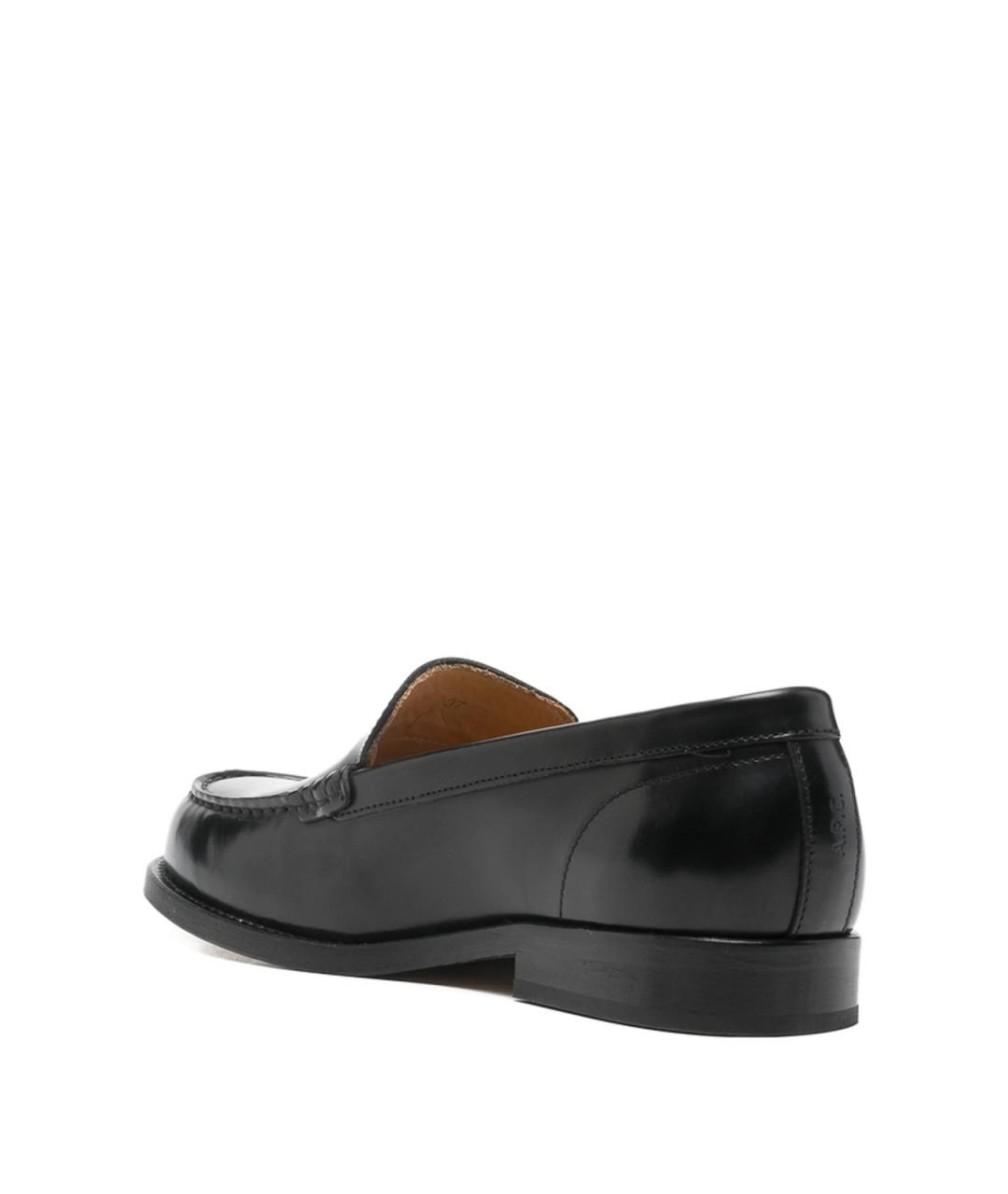 A.P.C. Черные кожаные лоферы, фото 4