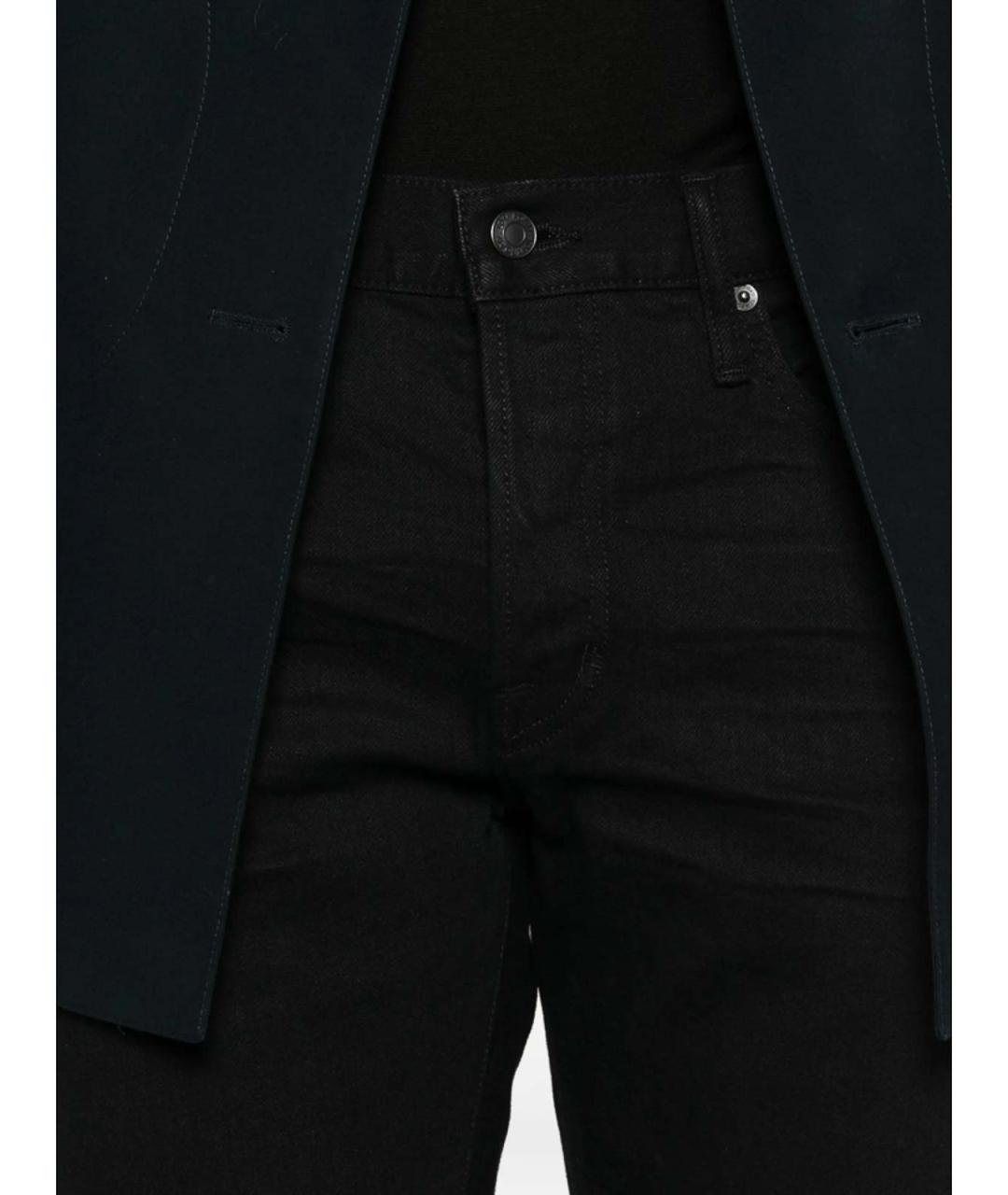 TOM FORD Черные хлопковые прямые джинсы, фото 3
