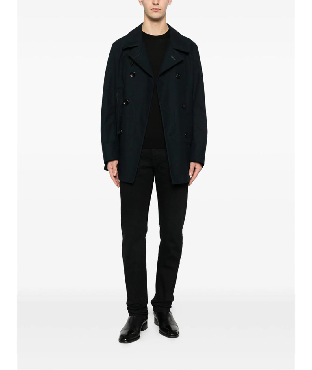 TOM FORD Черные хлопковые прямые джинсы, фото 2