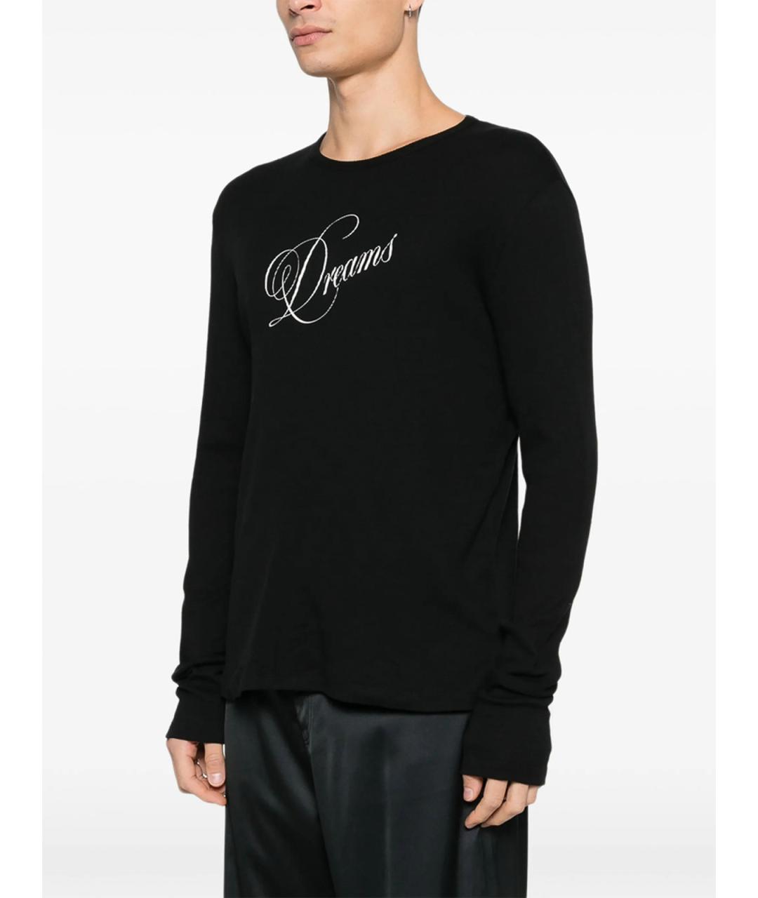 ANN DEMEULEMEESTER Черный хлопковый джемпер / свитер, фото 5