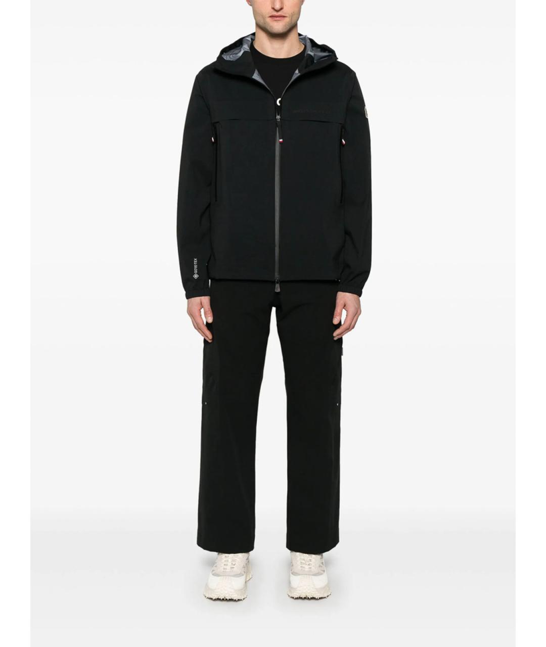 MONCLER Черная полиамидовая куртка, фото 5