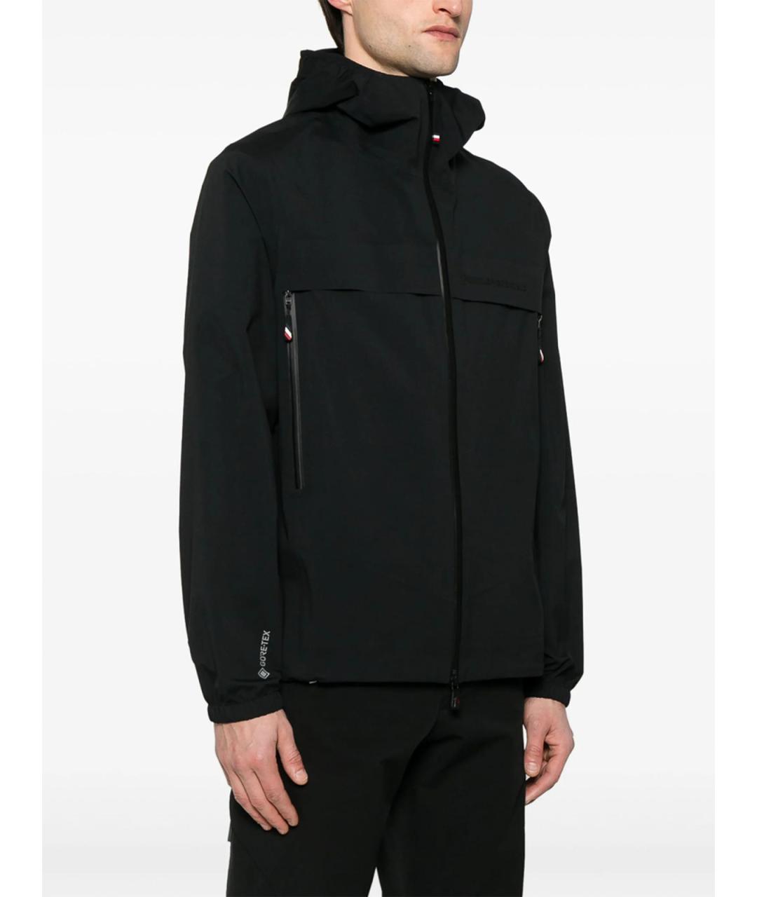 MONCLER Черная полиамидовая куртка, фото 3