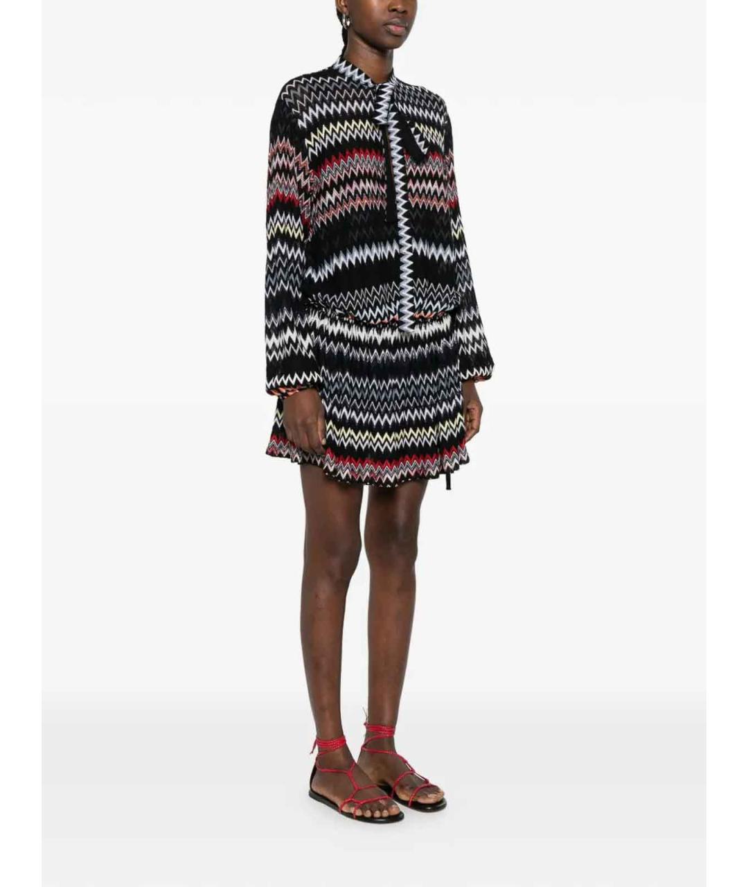 MISSONI Черное вискозное повседневное платье, фото 3