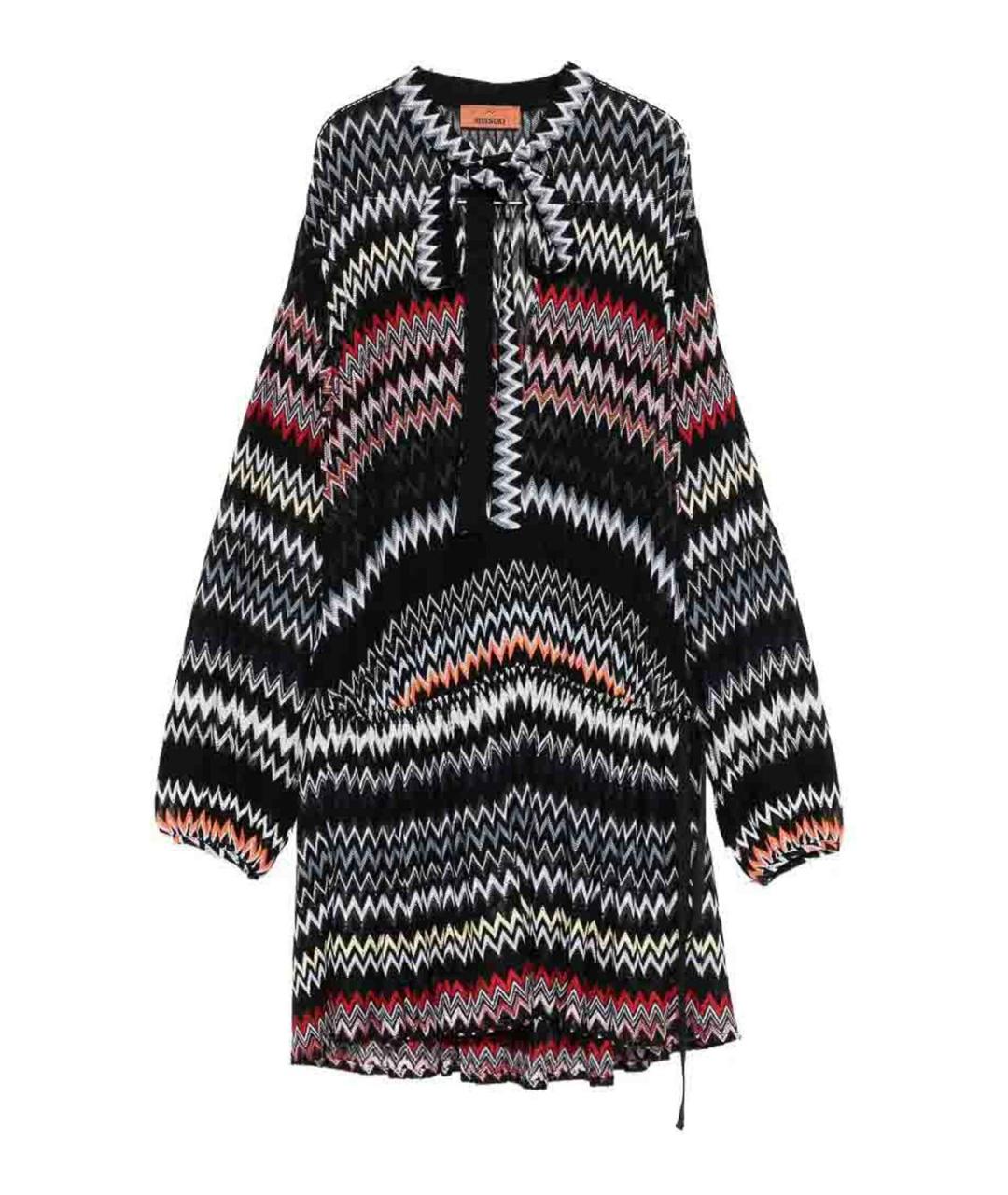 MISSONI Черное вискозное повседневное платье, фото 1
