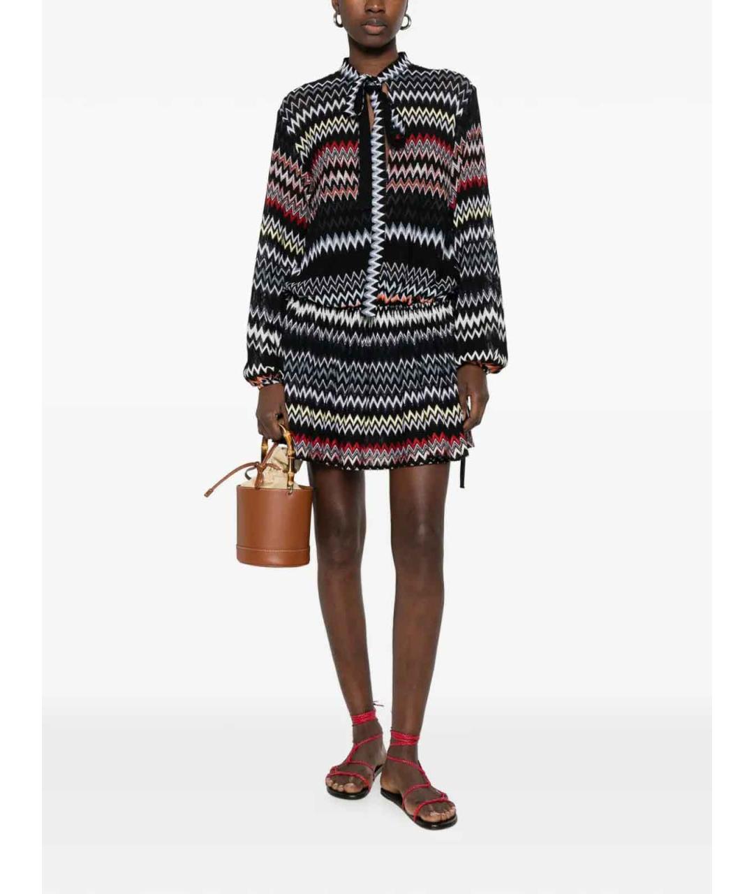 MISSONI Черное вискозное повседневное платье, фото 2
