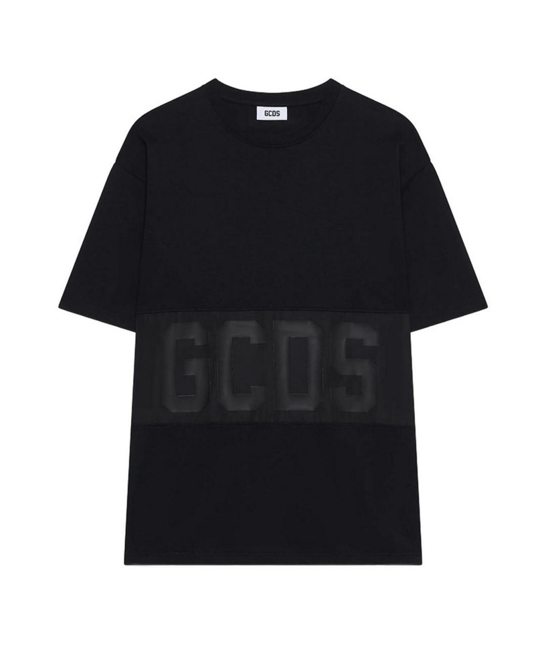 GCDS Черная хлопковая футболка, фото 1