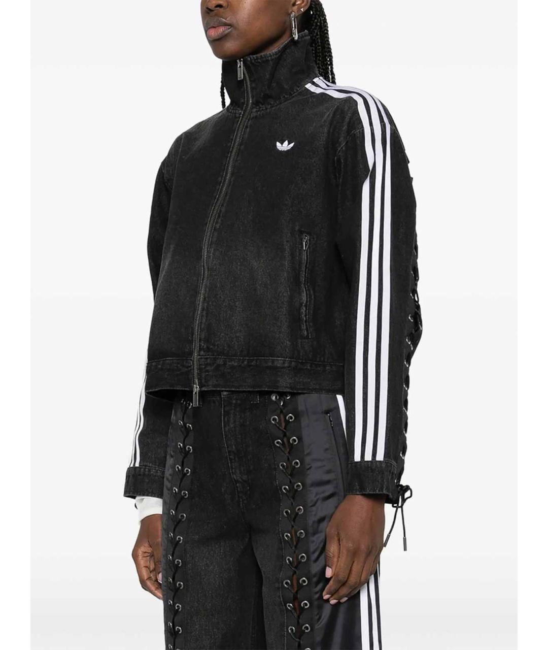 ADIDAS Черная хлопковая куртка, фото 5