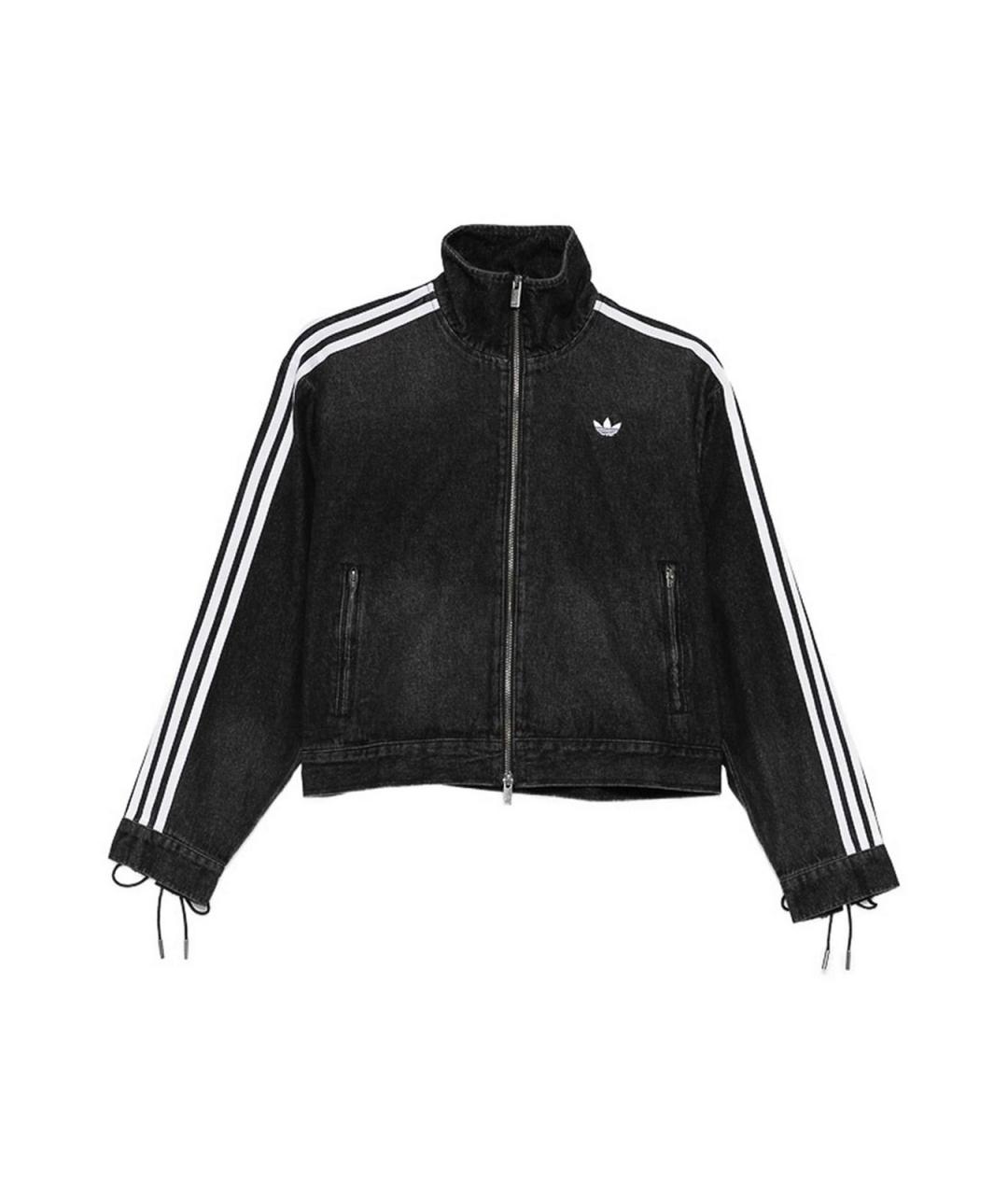 ADIDAS Черная хлопковая куртка, фото 1